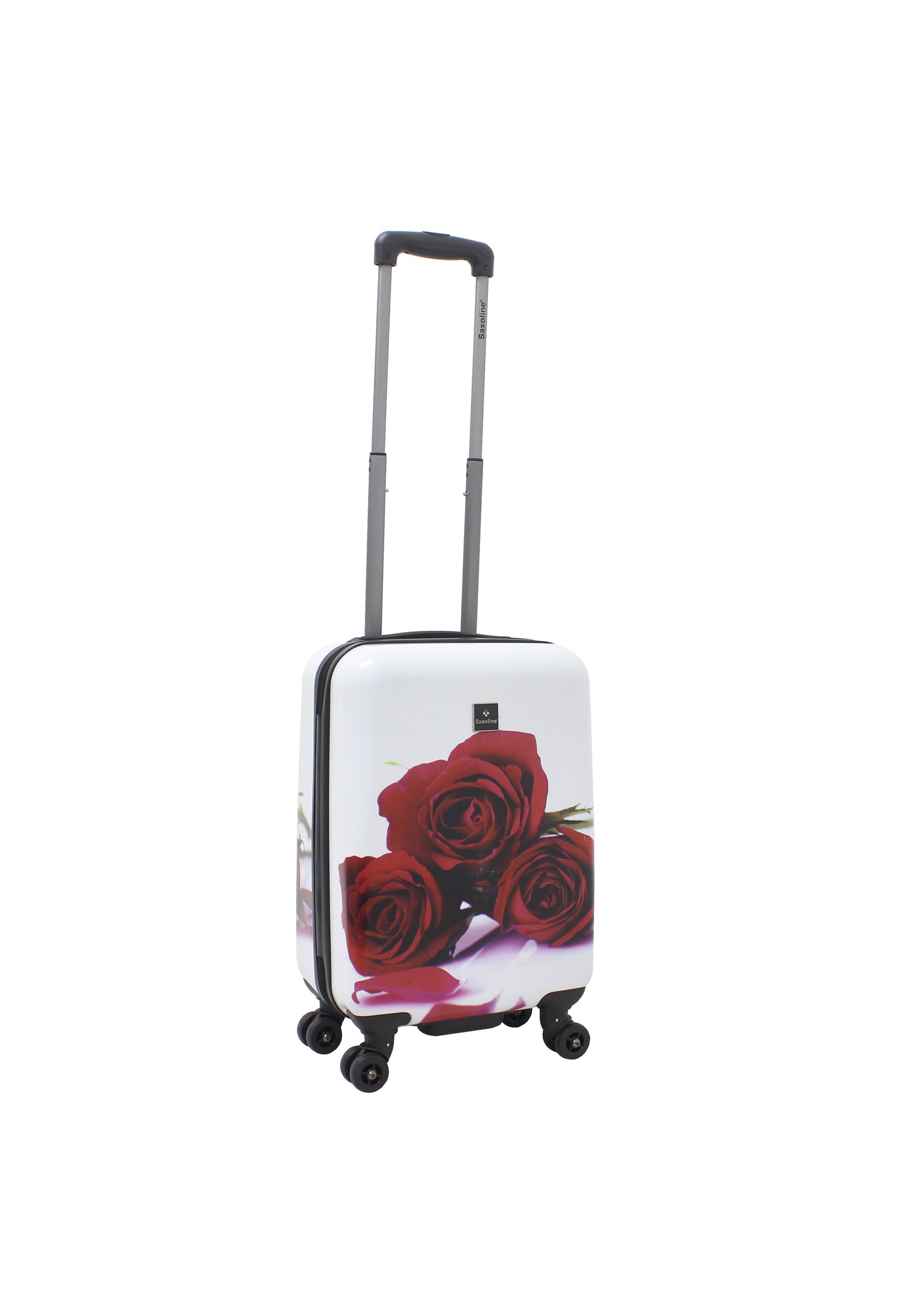 Saxoline Red Roses Handluggage HardSuitcase / Trolley / Travel Suitcase - 54 cm - (Small)