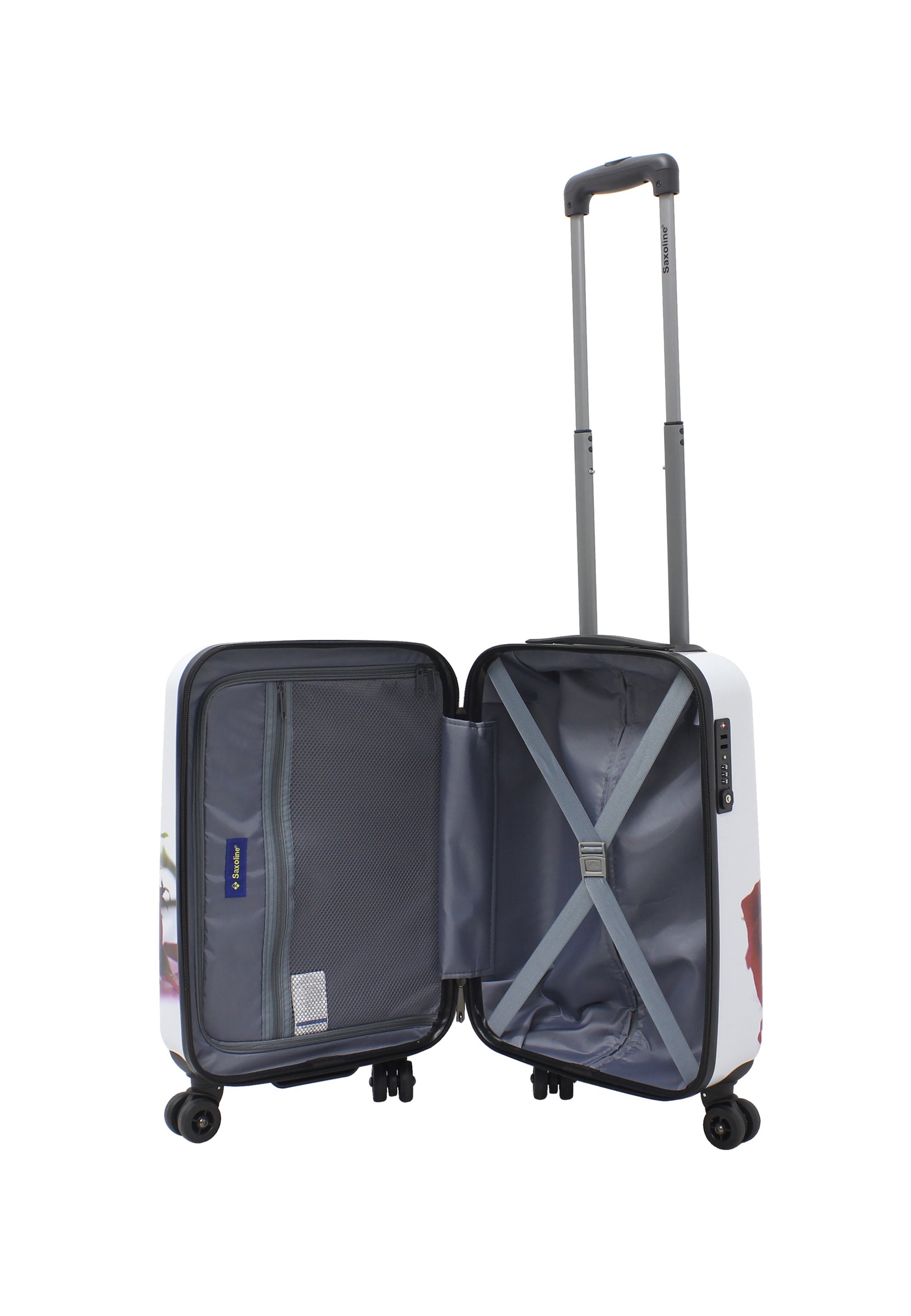 Saxoline Red Roses Hard Suitcase set / Luggage set / Trolley set - (S/M/L)