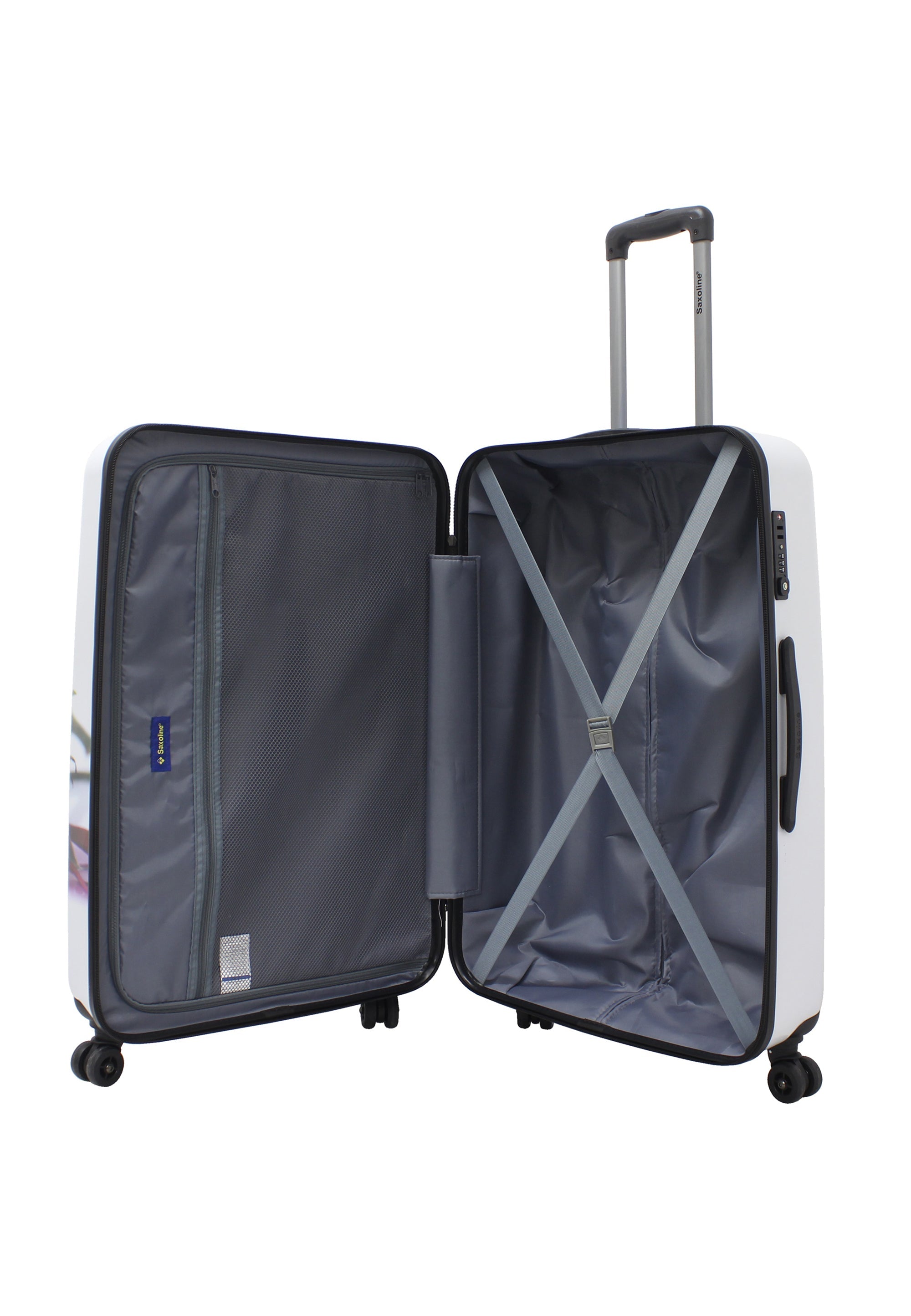 Saxoline Red Roses Hard Suitcase set / Luggage set / Trolley set - (S/M/L)