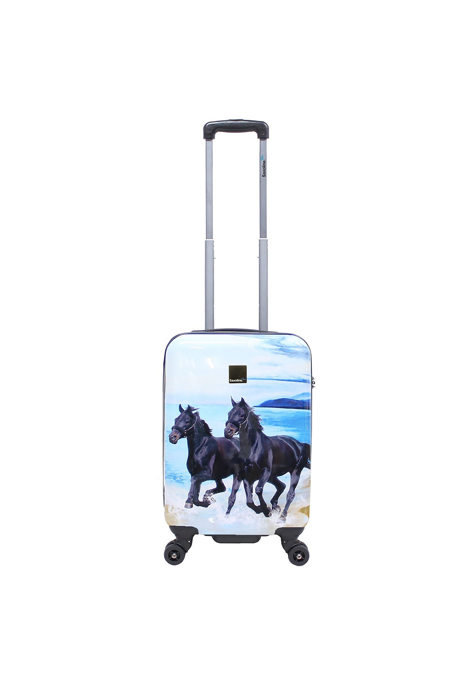 Saxoline Black Horse Handluggage HardSuitcase / Trolley / Travel Suitcase - 54 cm - (Small)