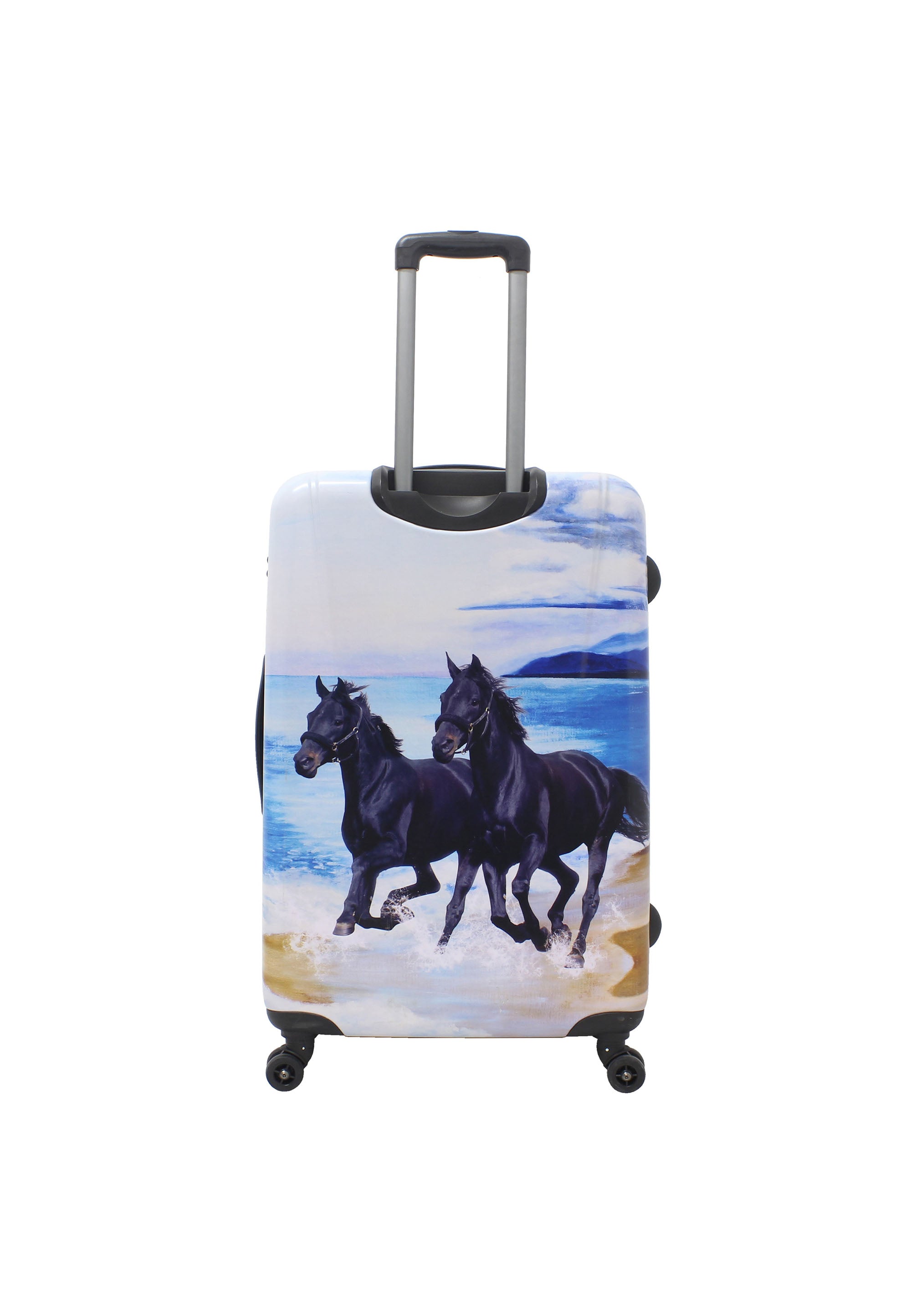 Saxoline Black Horse Hard Suitcase / Trolley / Luggage - 78 cm - (Large)
