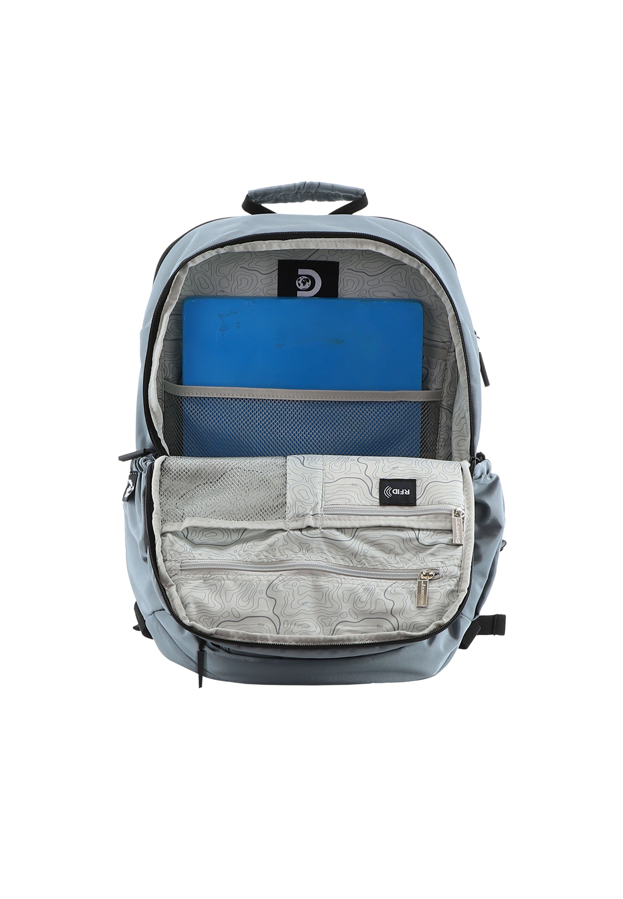 Discovery Metropolis Laptop Backpack / School Backpack -D00213 Grey