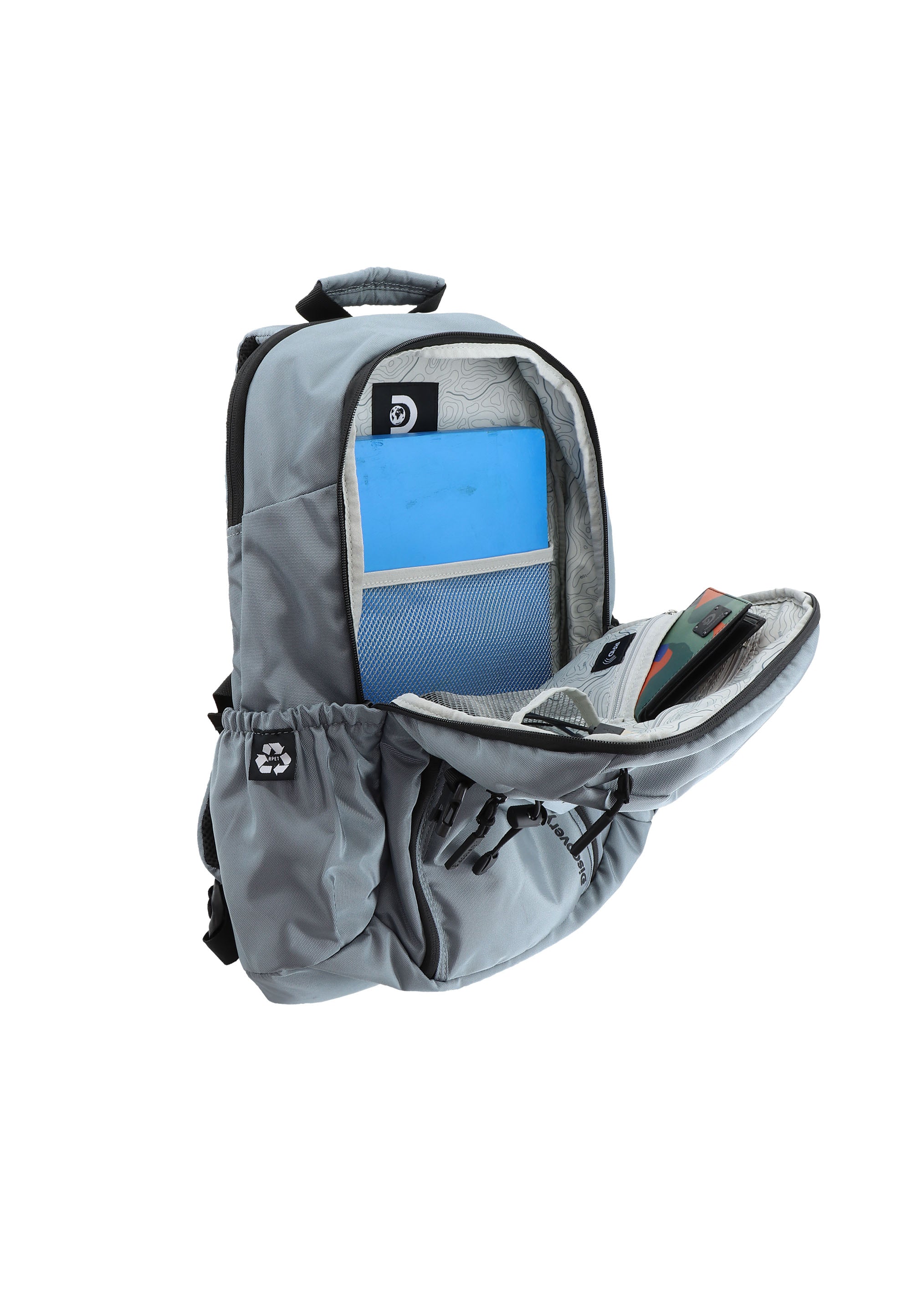 Discovery Metropolis Laptop Backpack / School Backpack -D00213 Grey
