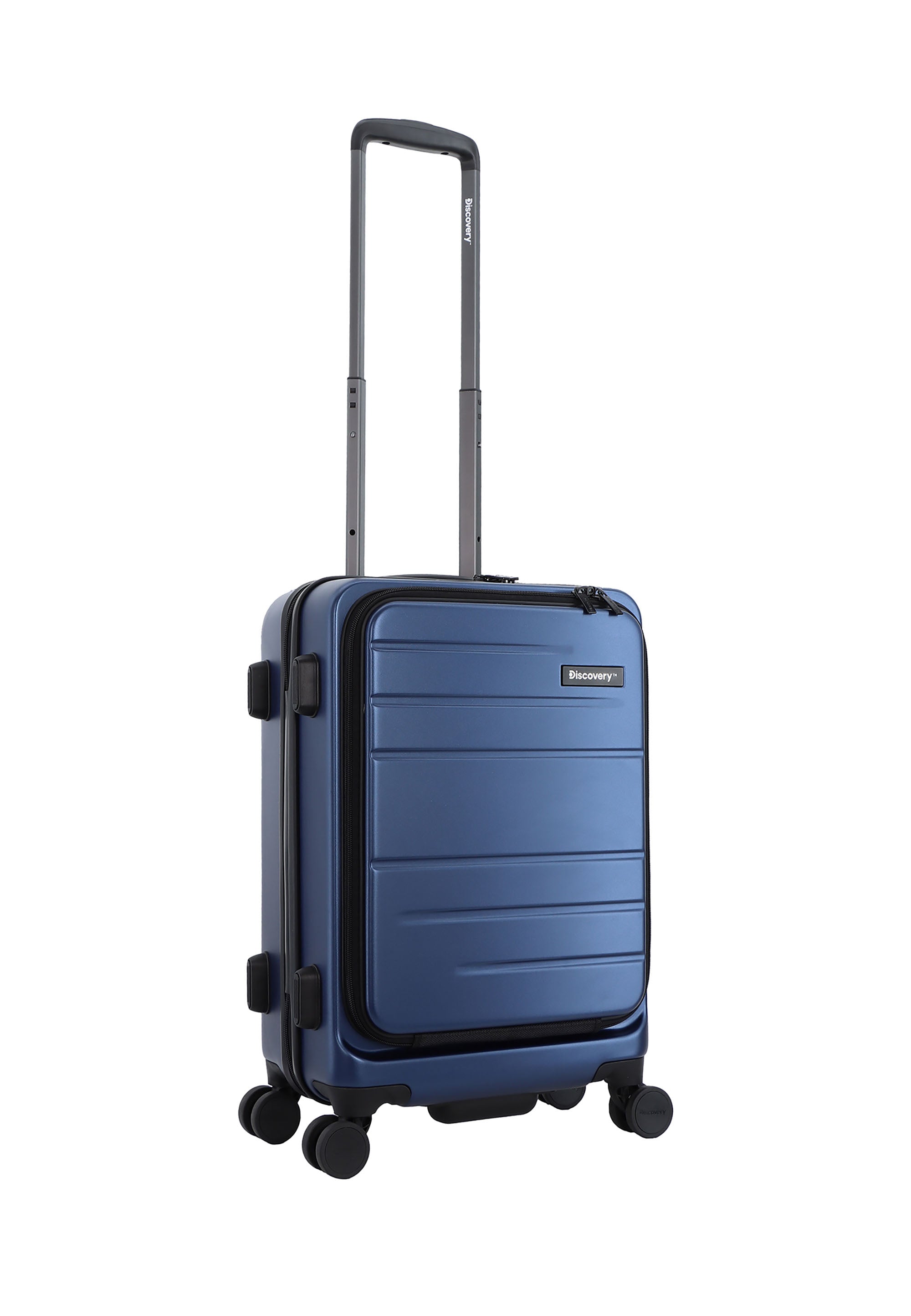 Discovery Patrol Handluggage Hard Suitcase / Luggage / Trolley - 56 cm (Small) Blue