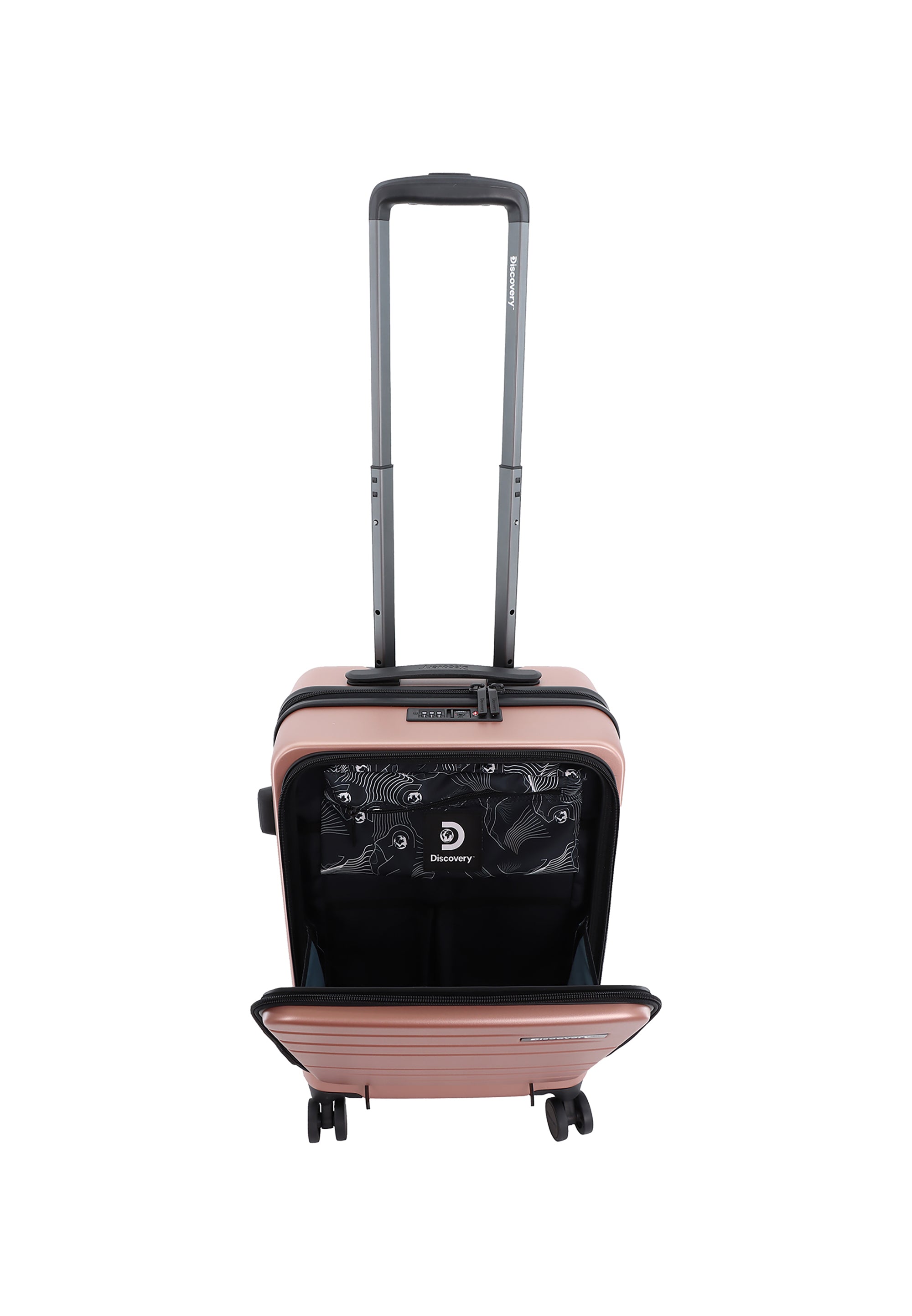 Discovery Patrol Handluggage Hard Suitcase / Luggage / Trolley - 56 cm (Small) Pink