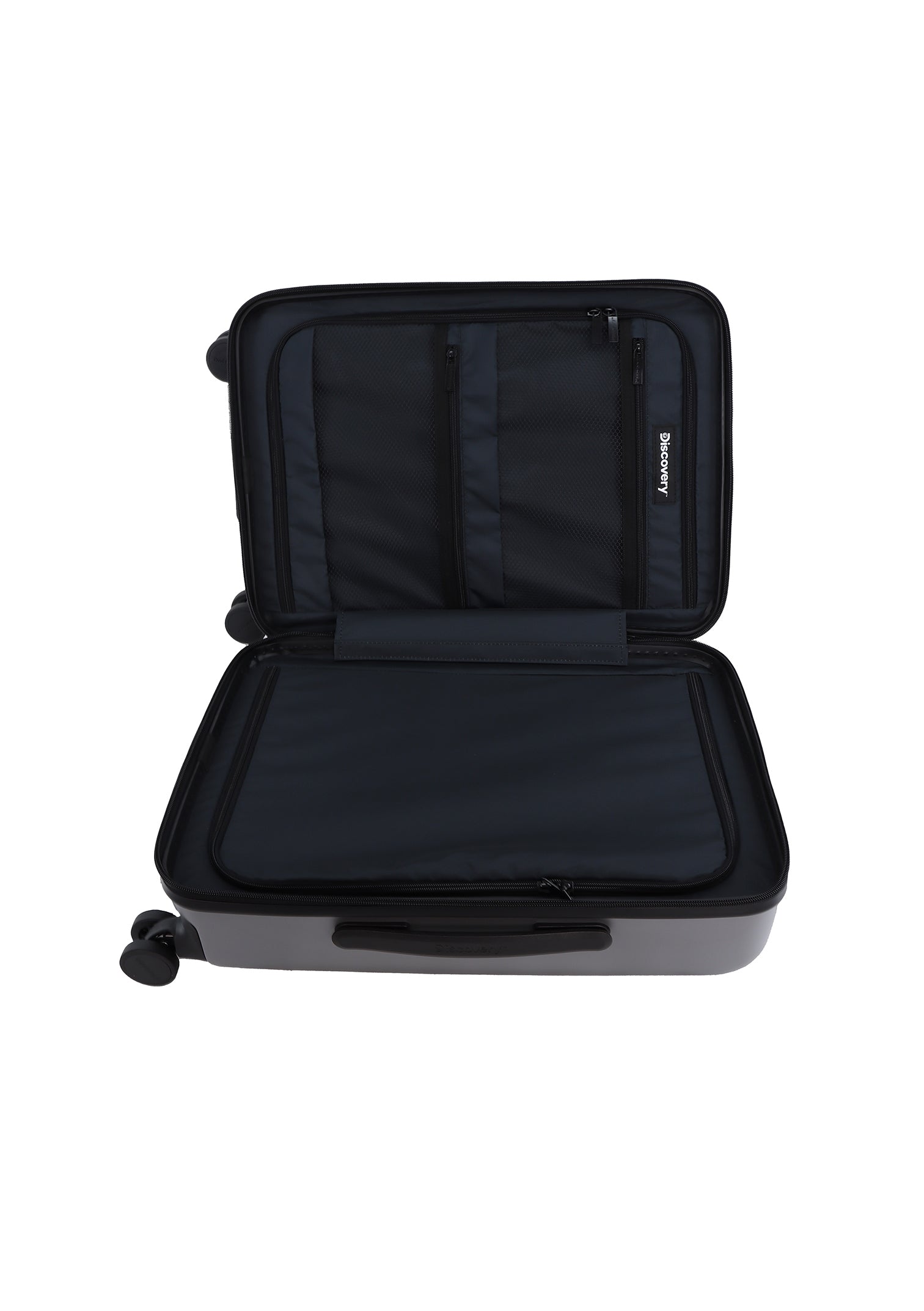 Discovery Patrol Handluggage Hard Suitcase / Luggage / Trolley - 56 cm (Small) Silver