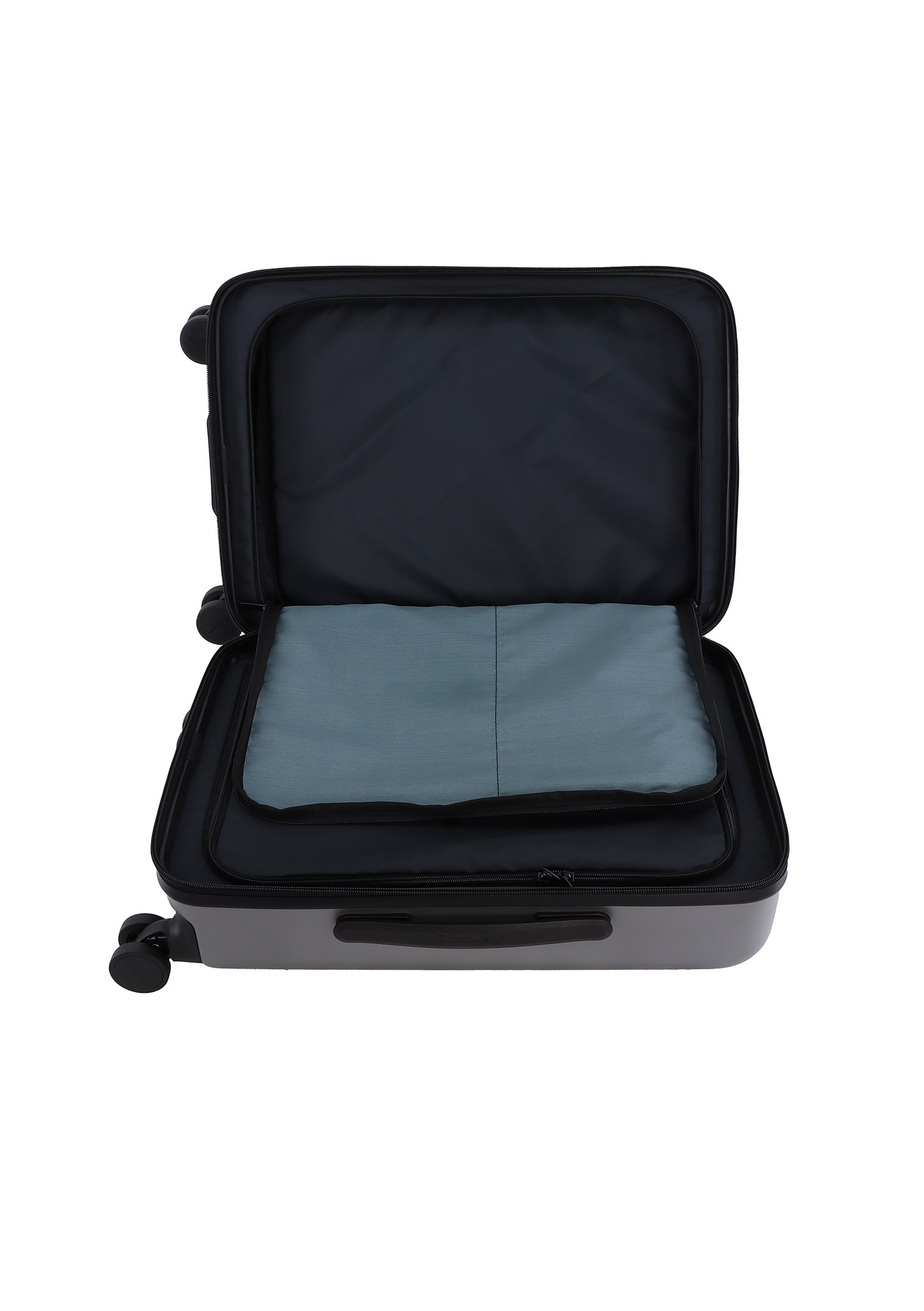 Discovery Patrol Handluggage Hard Suitcase / Luggage / Trolley - 56 cm (Small) Silver