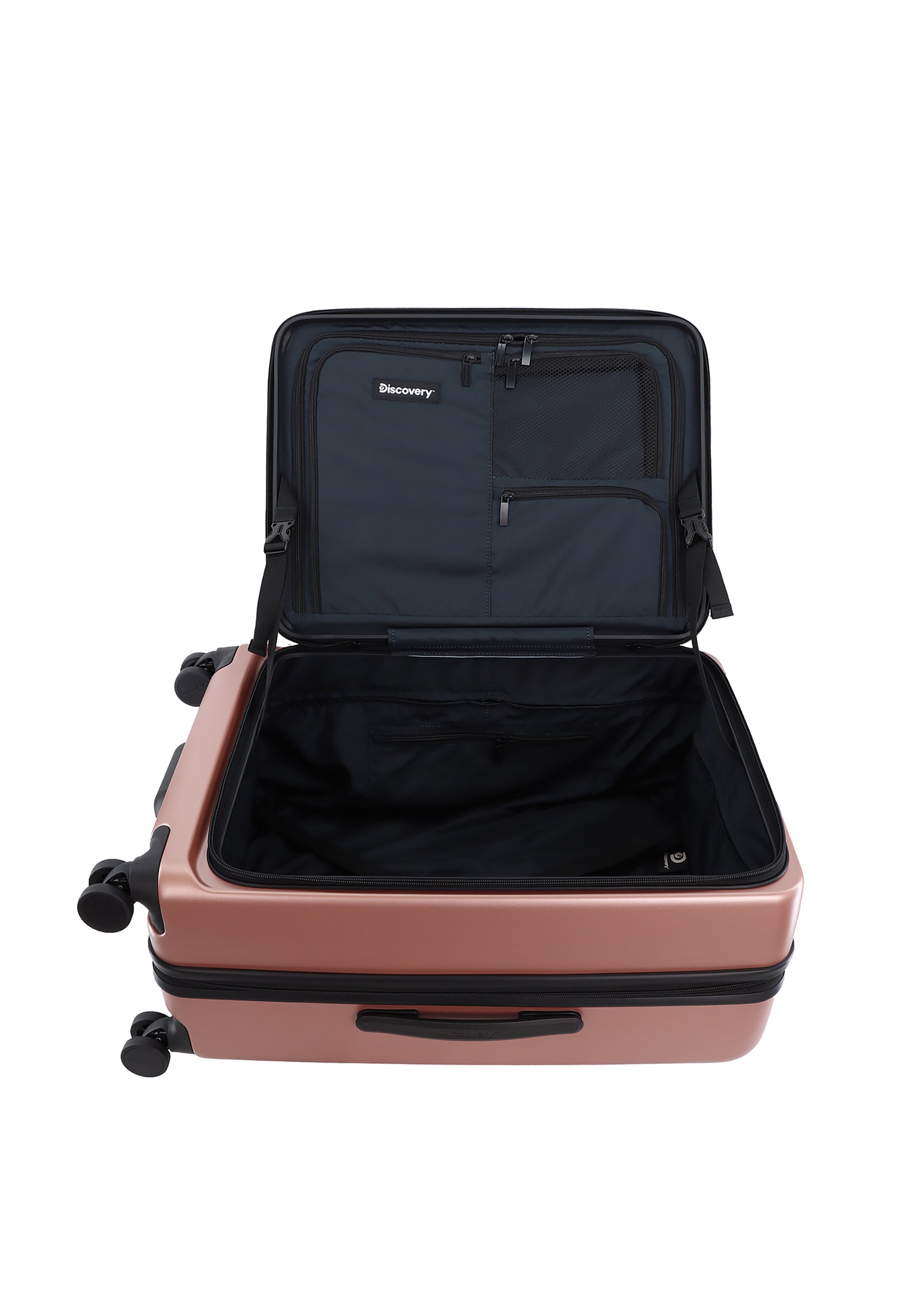 Discovery polycarbonate luggage with lid opening