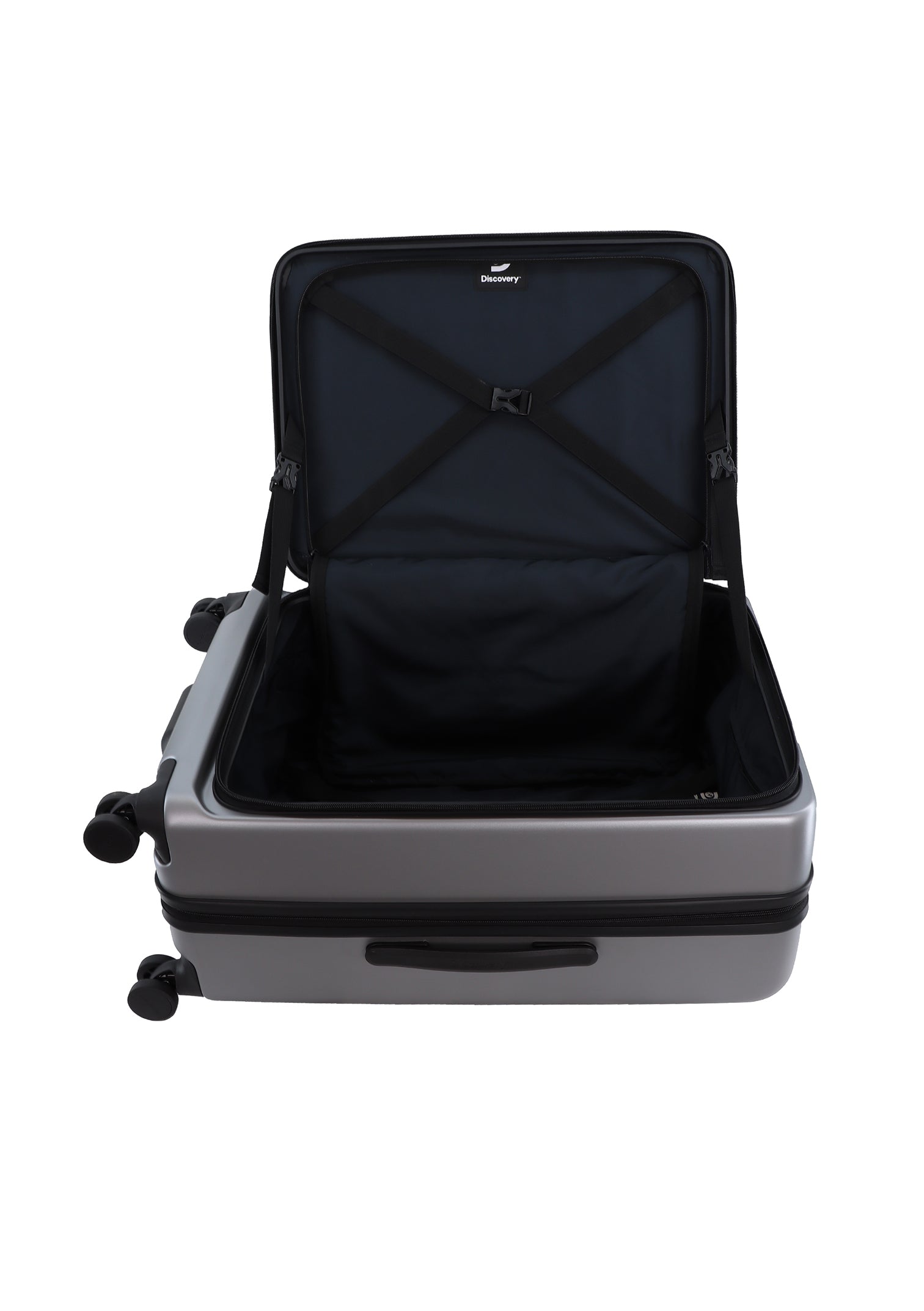 Discovery Patrol Hard Suitcase / Luggage / Trolley - 67 cm (Medium) Silver