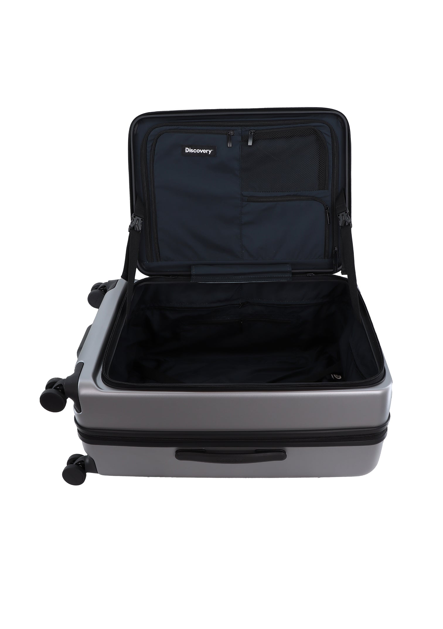 Discovery Patrol Hard Suitcase / Luggage / Trolley - 67 cm (Medium) Silver