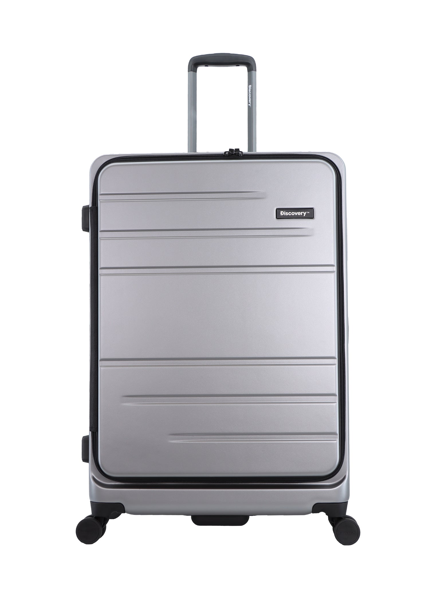 Discovery Patrol Hard Suitcase / Luggage / Trolley - 78 cm (Large) Silver