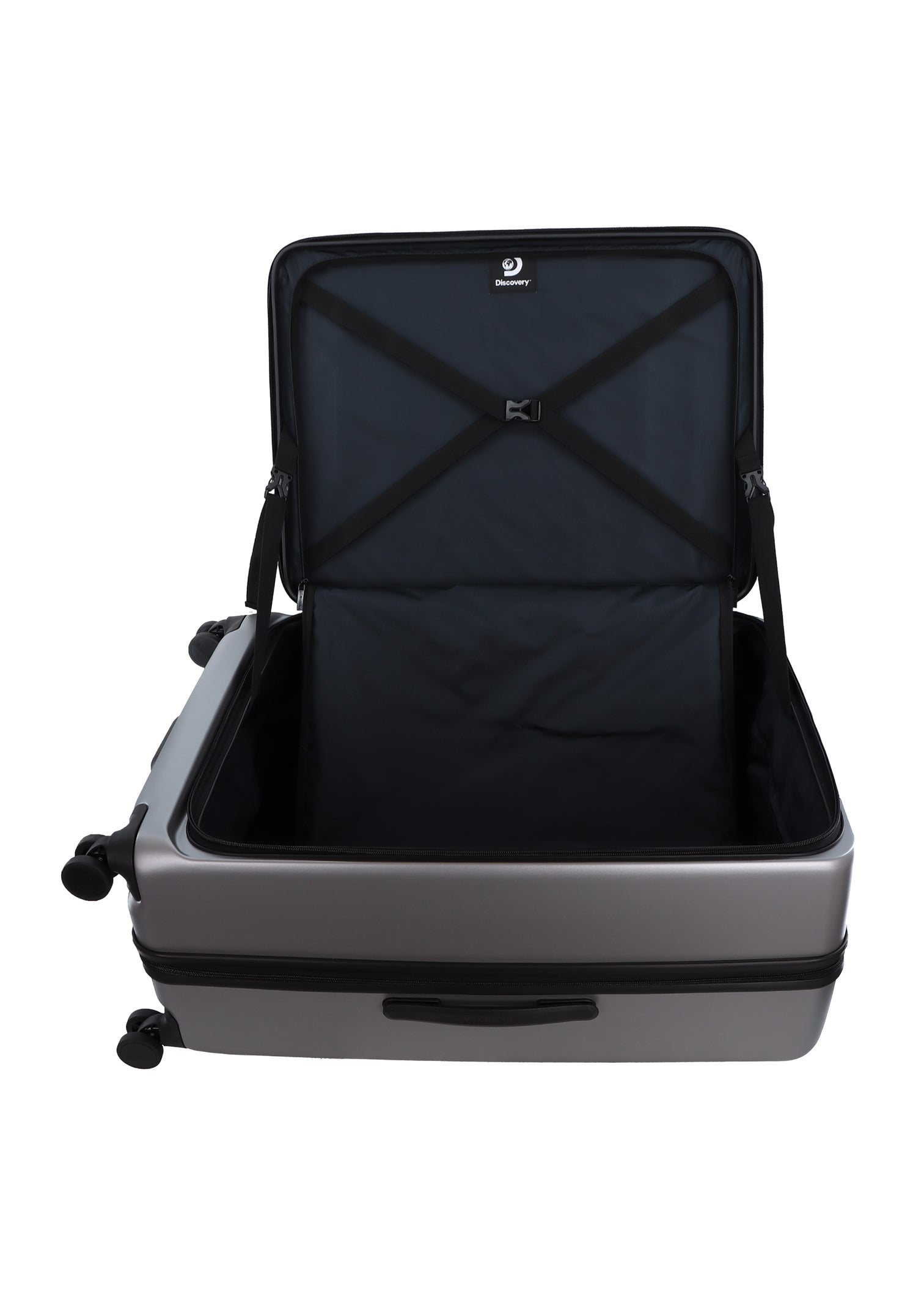 Discovery Patrol Hard Suitcase / Luggage / Trolley - 78 cm (Large) Silver
