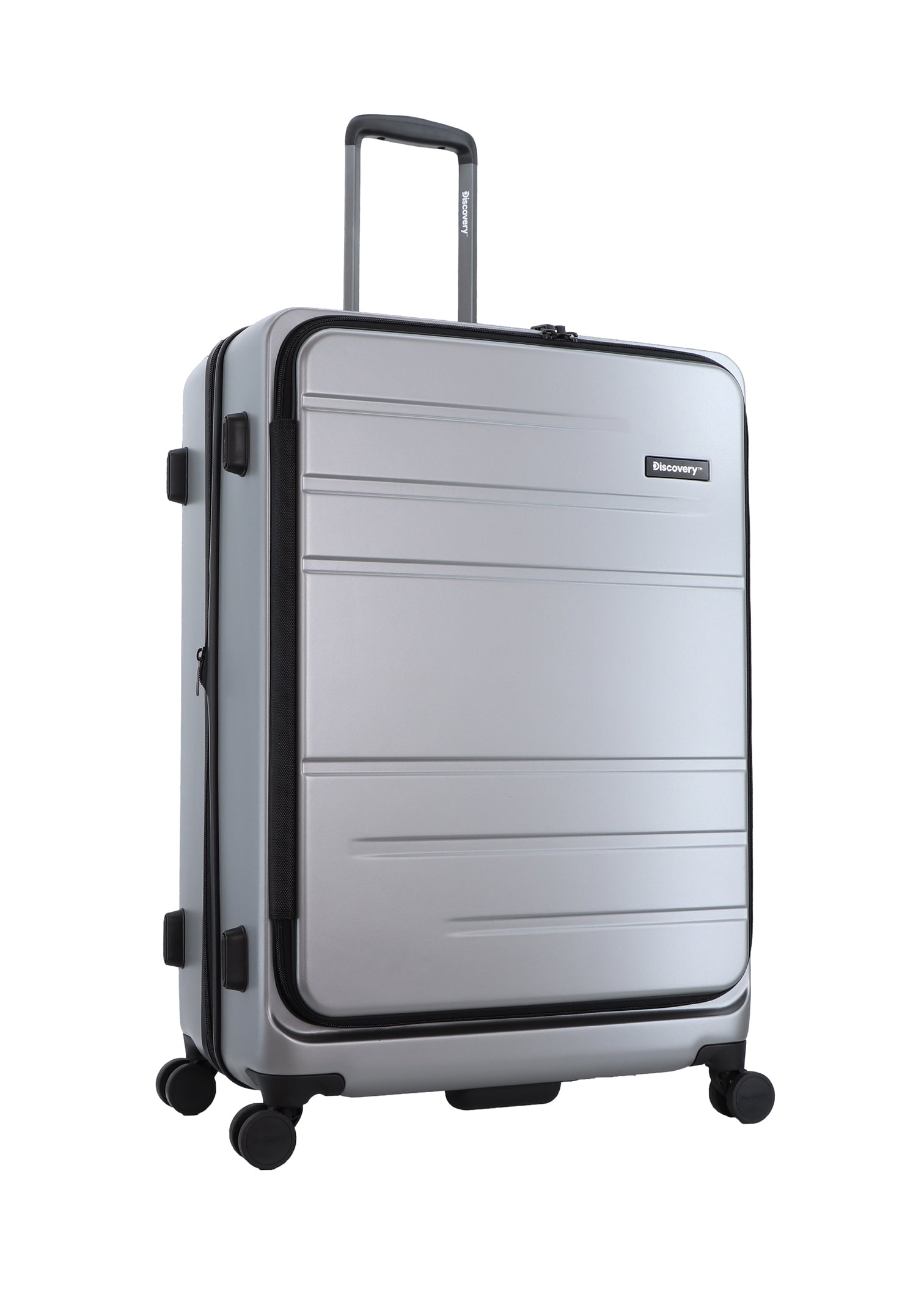 Discovery Patrol Hard Suitcase / Luggage / Trolley - 78 cm (Large) Silver