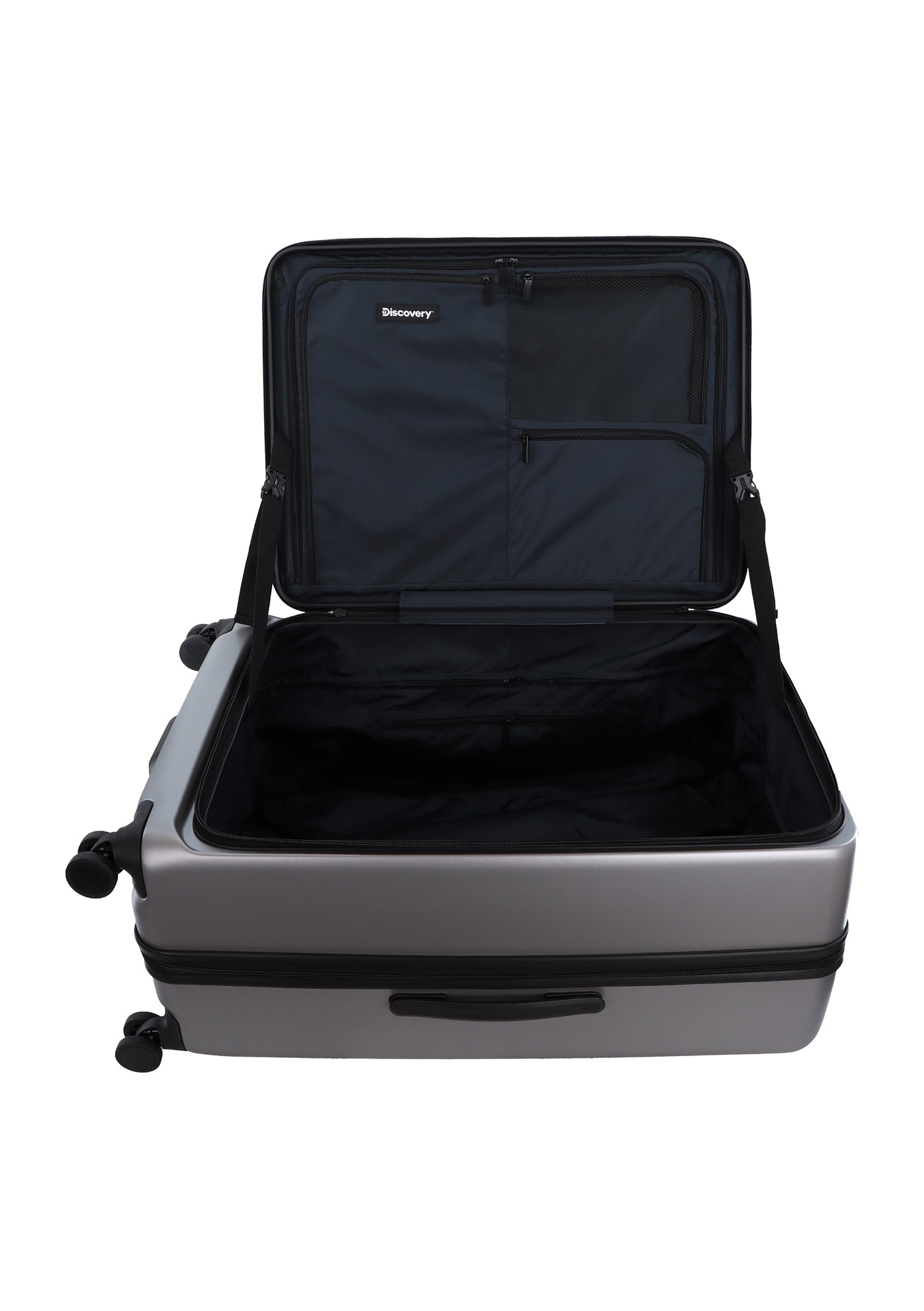 Discovery Patrol Hard Suitcase / Luggage / Trolley - 78 cm (Large) Silver