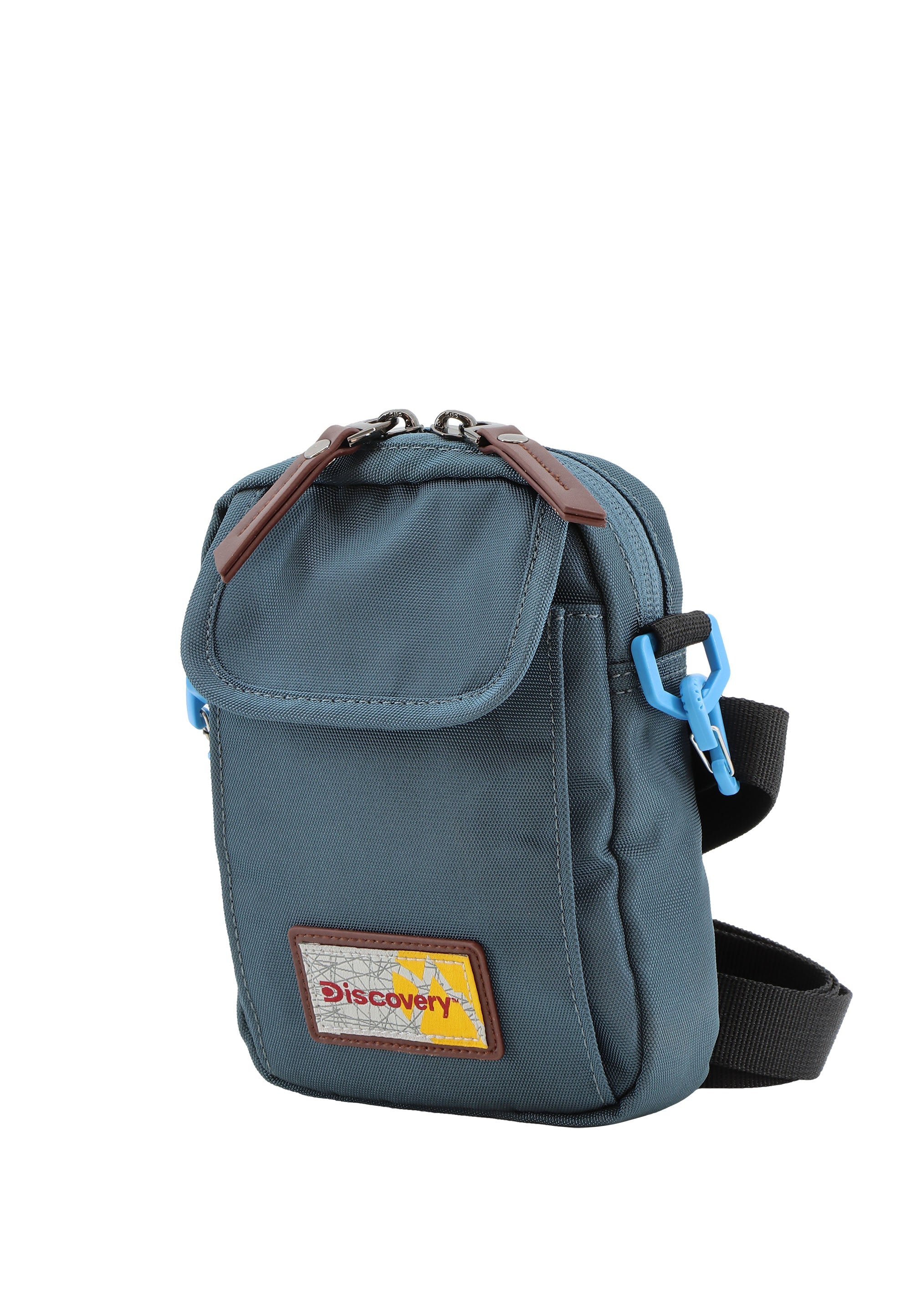 Discovery Icon Crossbody Bag / Shoulder Bag / Utility Bag with Flap - D00710 Blue