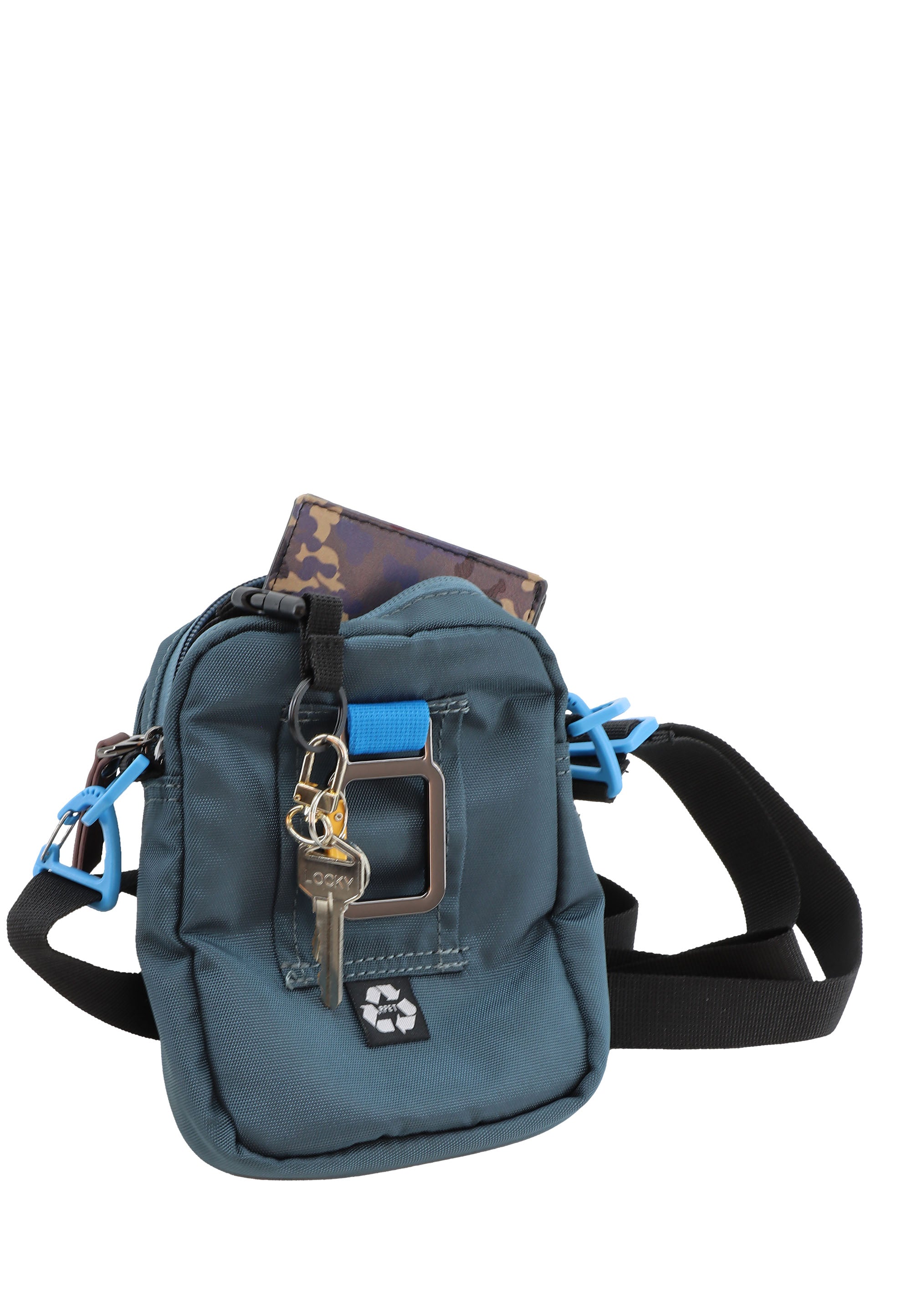 Discovery Icon Crossbody Bag / Shoulder Bag / Utility Bag with Flap - D00710 Blue