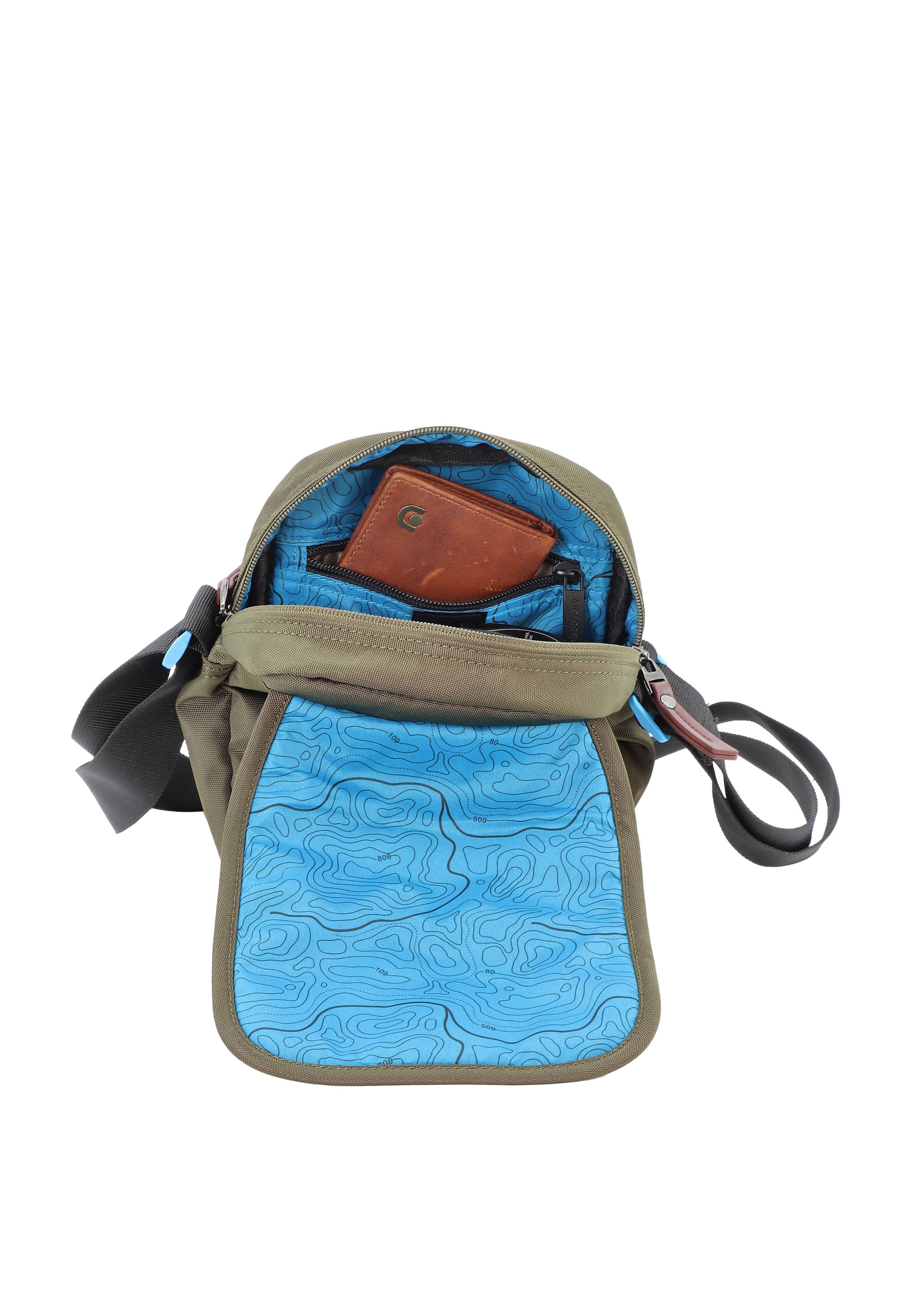 Discovery Icon Crossbody Bag / Shoulder Bag - D00711 Blue Khaki