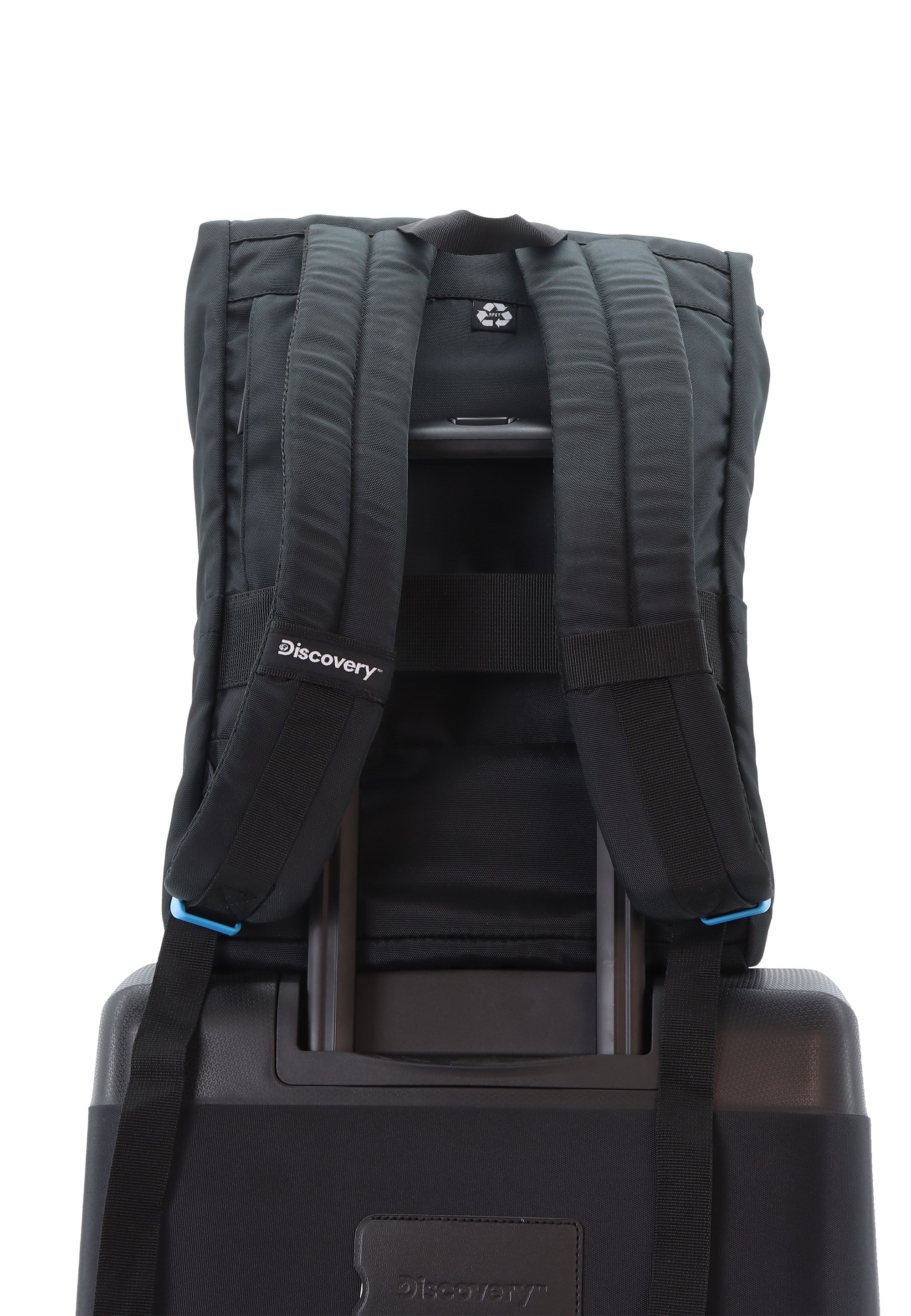 Discovery Icon Laptop Backpack / Rolltop Backpack - D00722 BLack