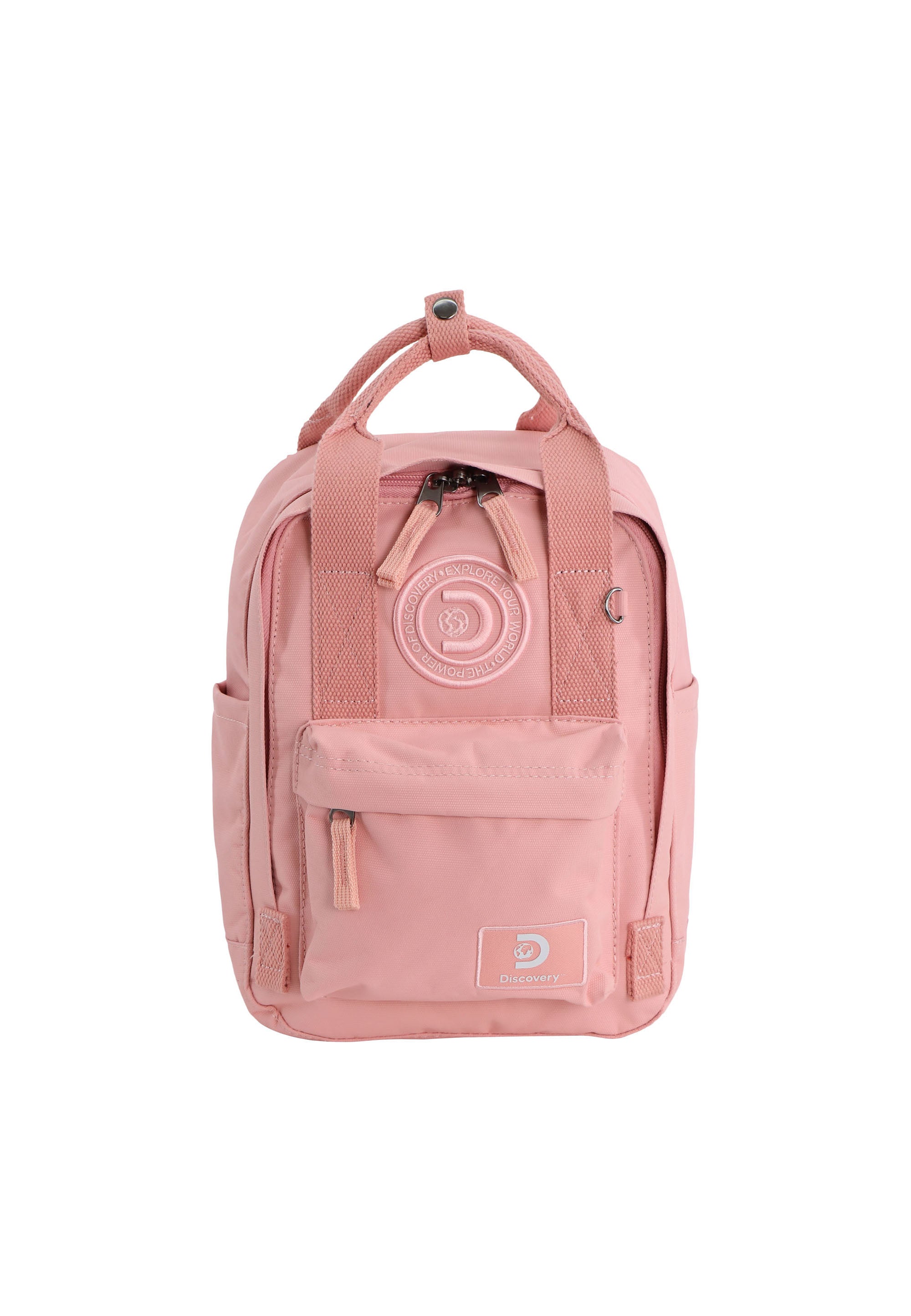 pink backpack size of a handbag