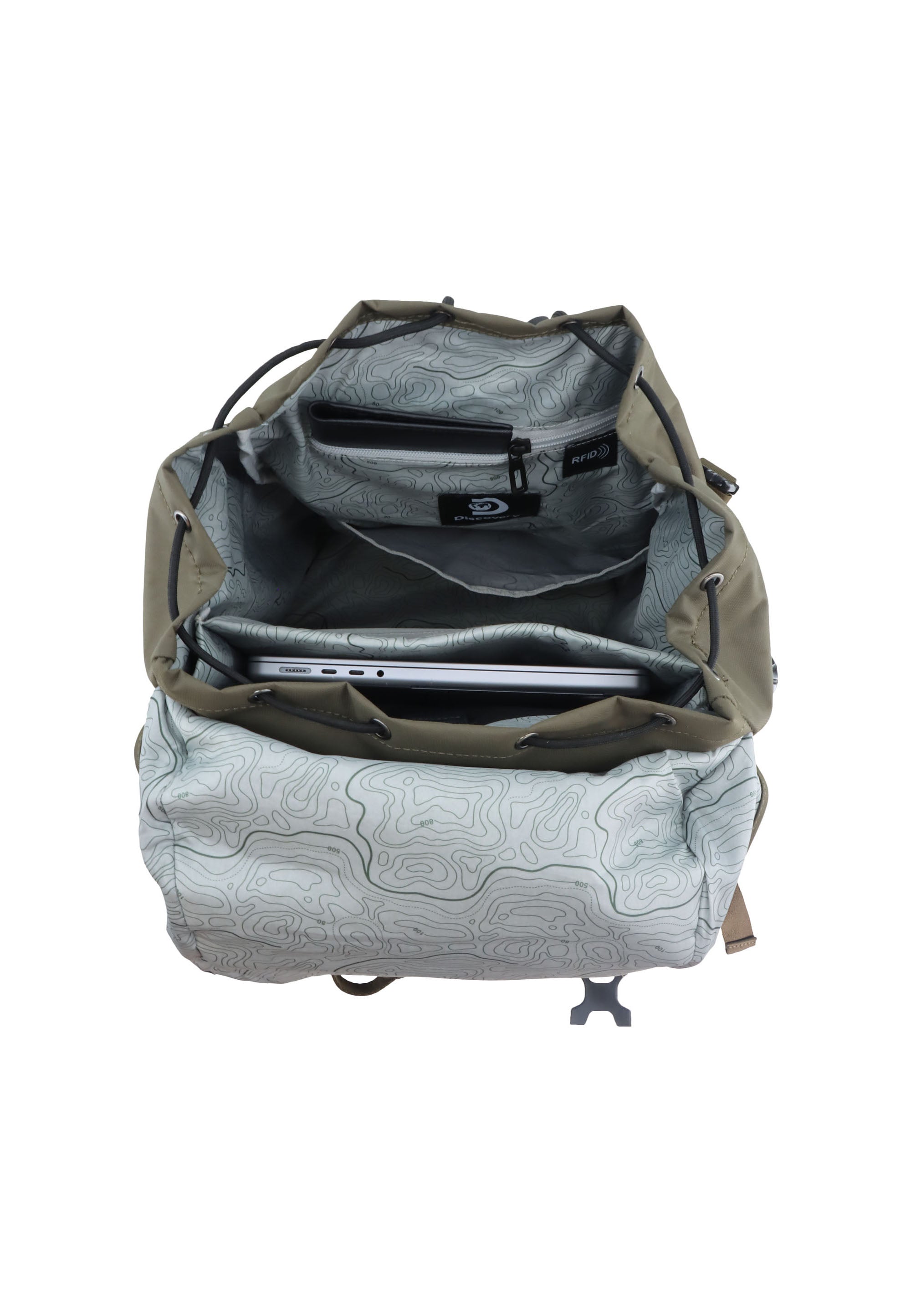 Discovery Downtown Laptop Backpack / School Backpack - D00943 Khaki