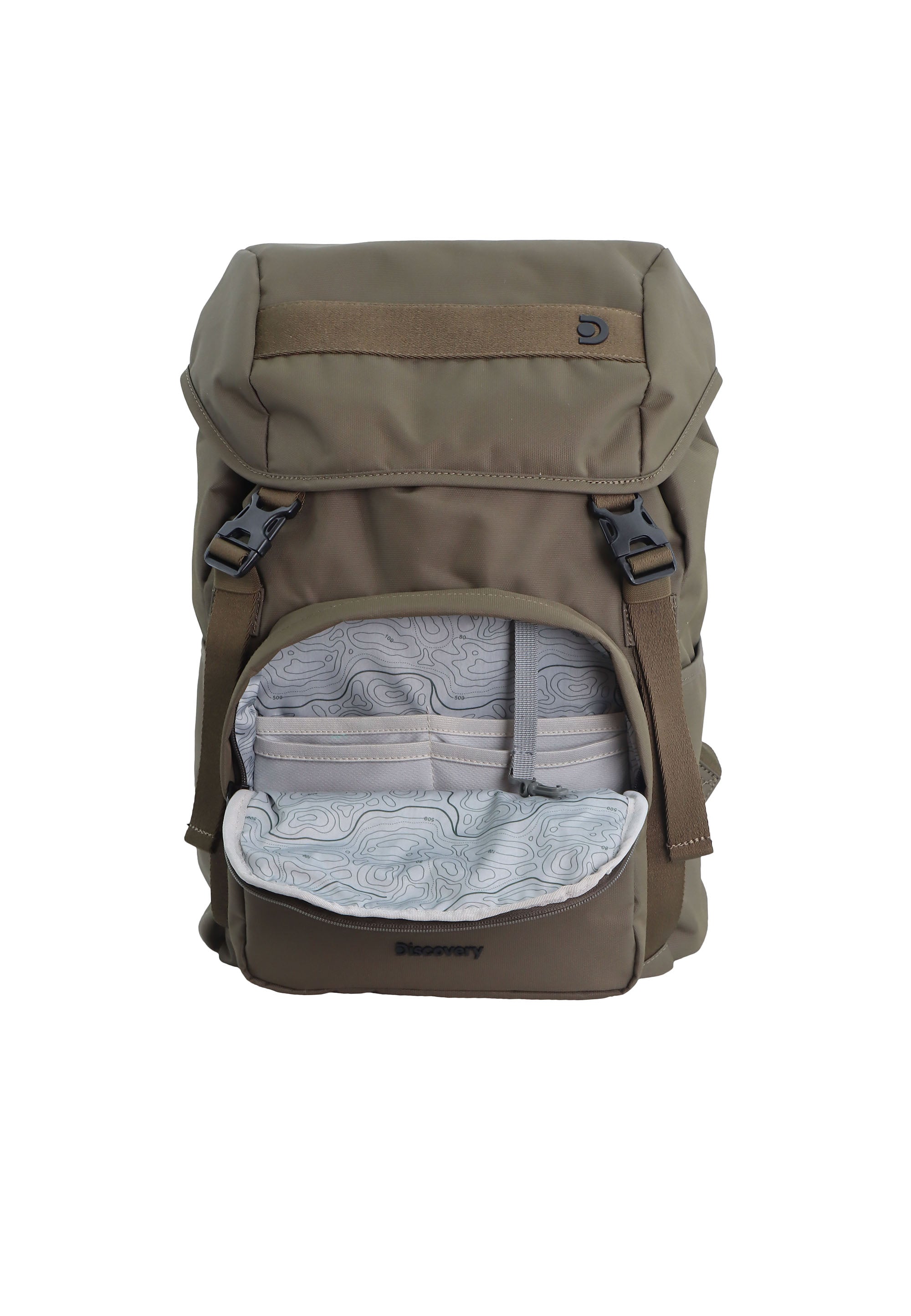 Discovery Downtown Laptop Backpack / School Backpack - D00943 Khaki