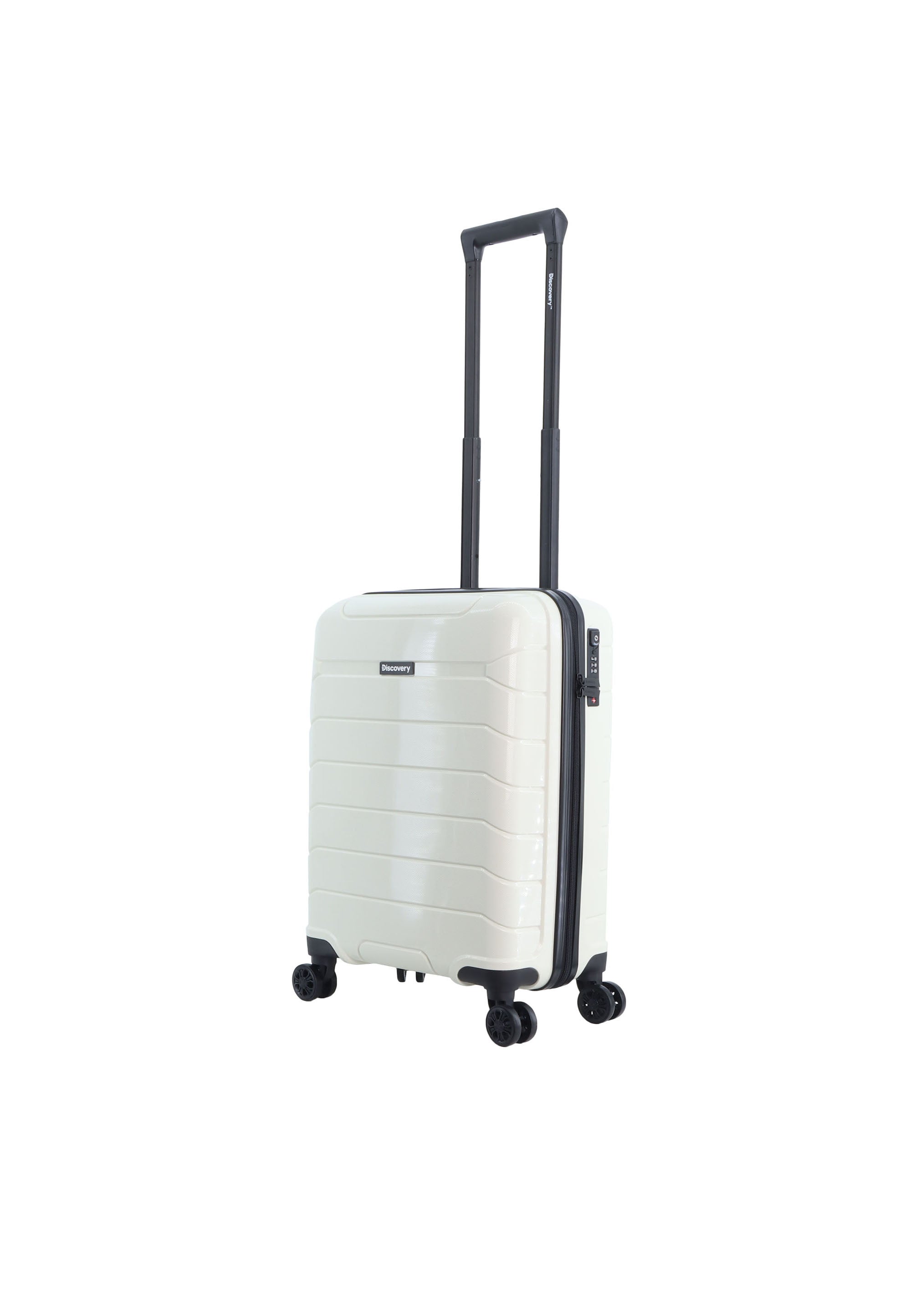 Discovery Skyward Handluggage Hard Suitcase / Luggage / Trolley - 55 cm (Small) White