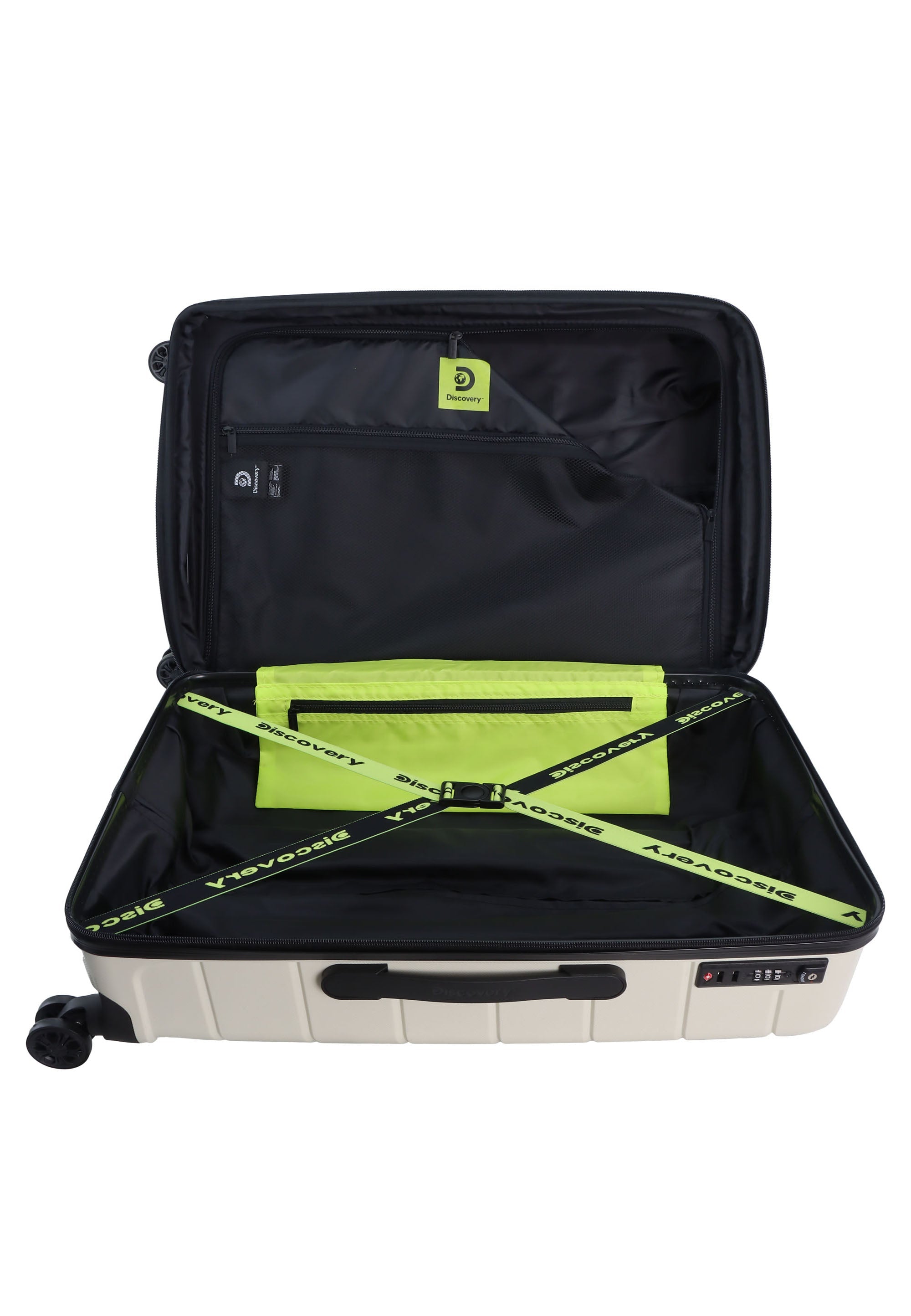 Discovery Skyward Hard Suitcase / Luggage / Trolley - 65 cm (Medium) White