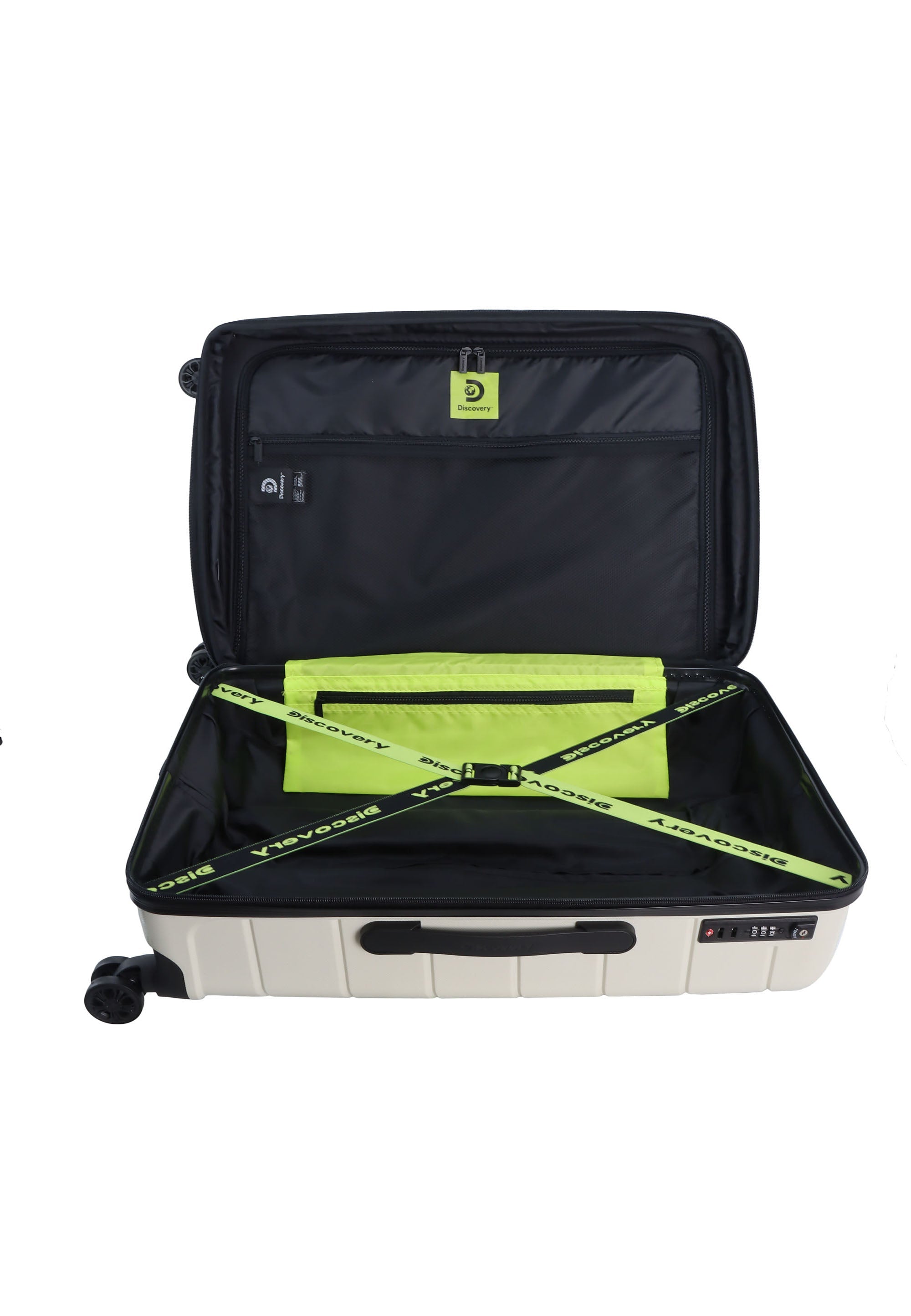 Discovery Skyward Hard Suitcase / Luggage / Trolley - 65 cm (Medium) White