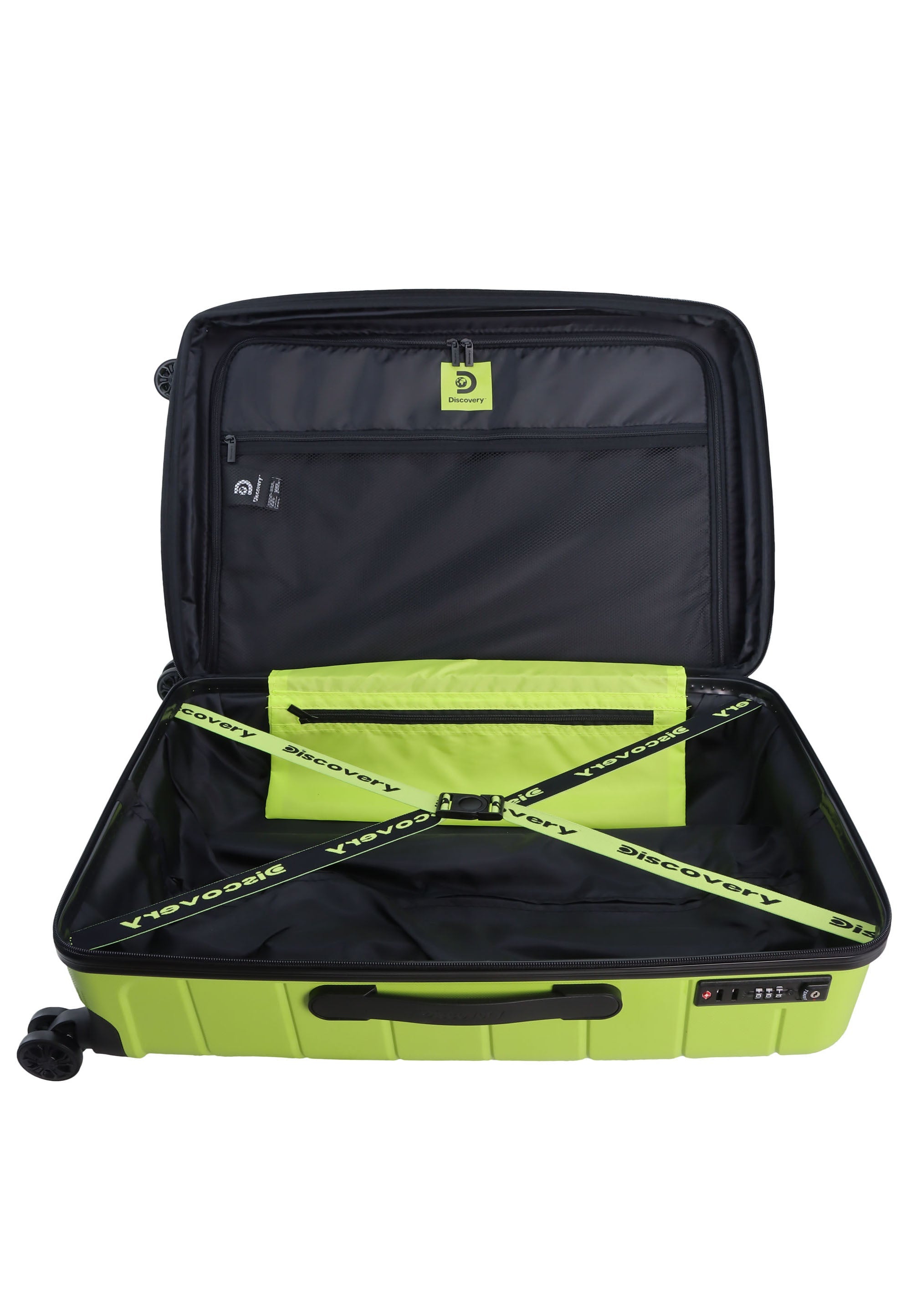 Discovery Skyward Hard Suitcase / Luggage / Trolley - 65 cm (Medium) Lime