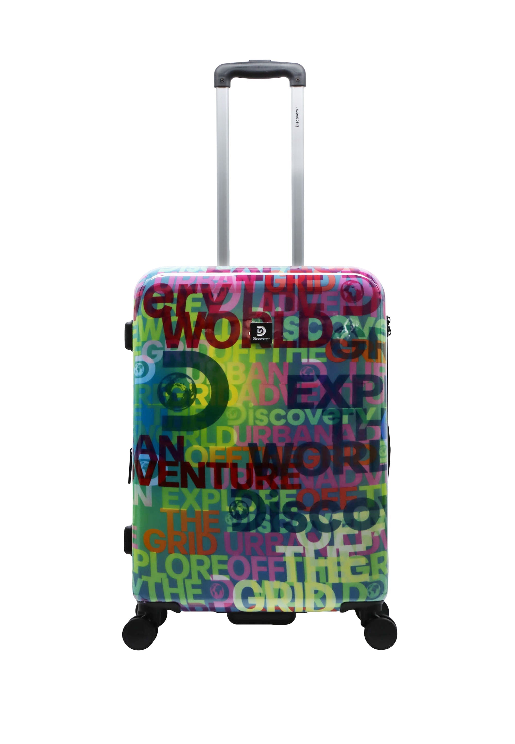 Hard luggage with print easy to recognize