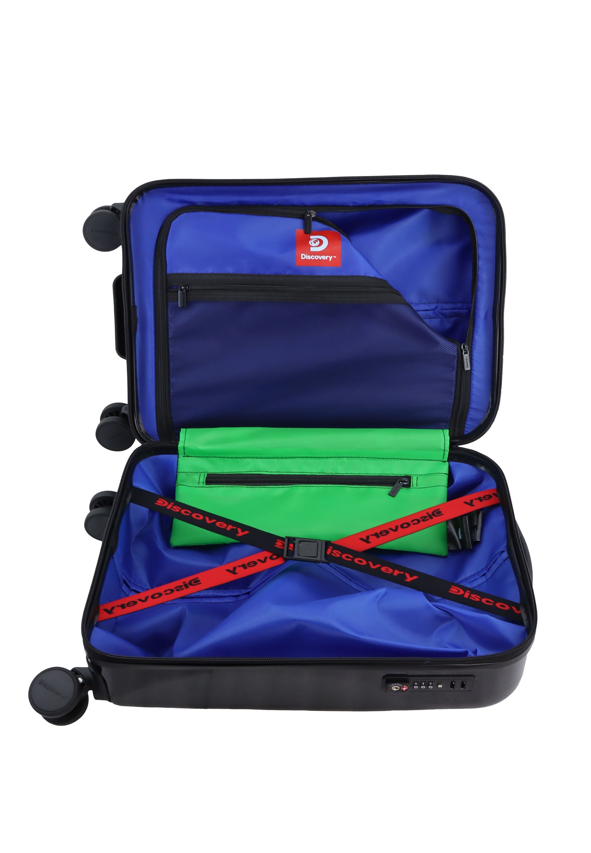 Discovery Stencil Handluggage Hard Suitcase / Luggage / Trolley - 55 cm (Small)