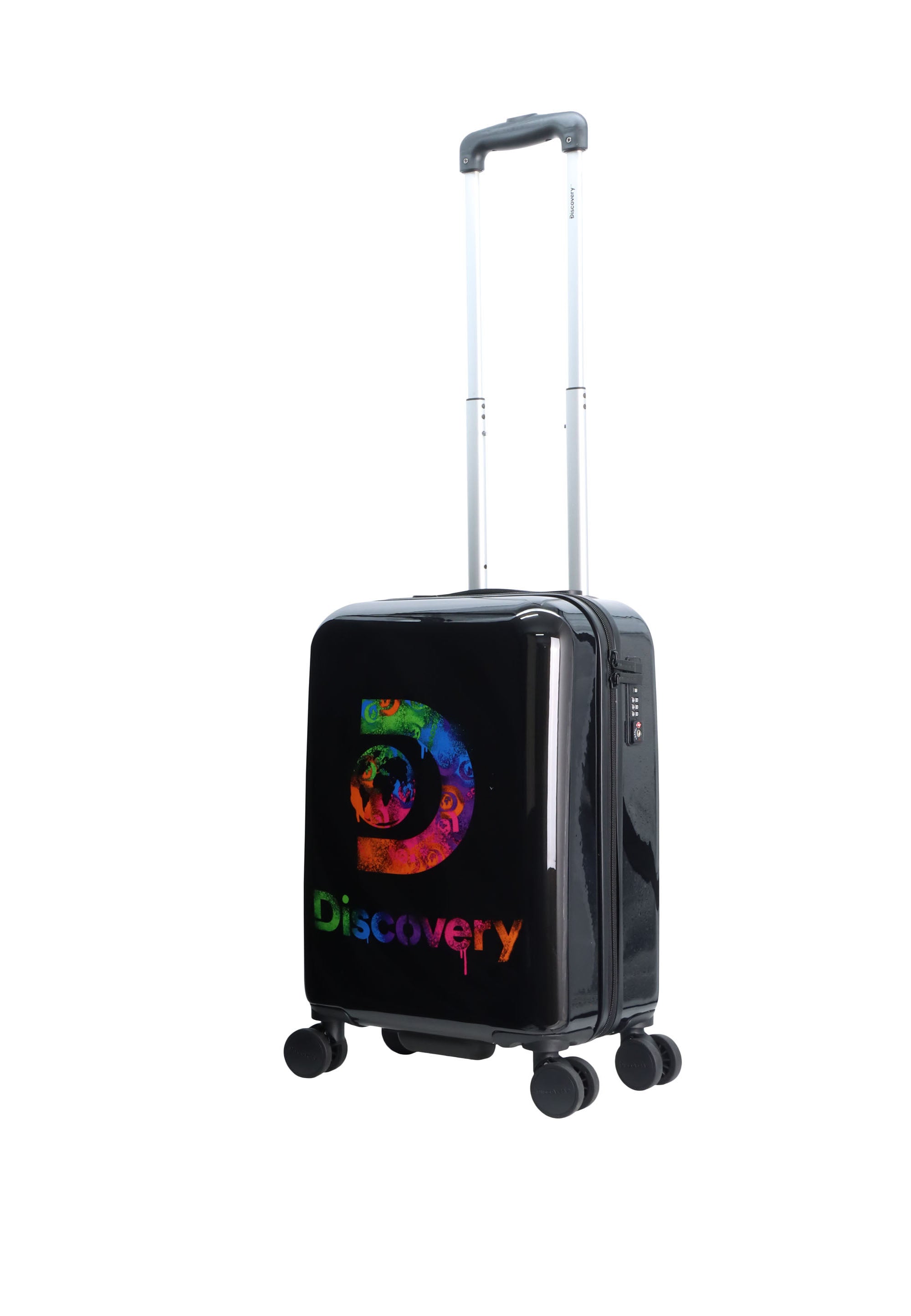 Discovery Stencil Handluggage Hard Suitcase / Luggage / Trolley - 55 cm (Small)