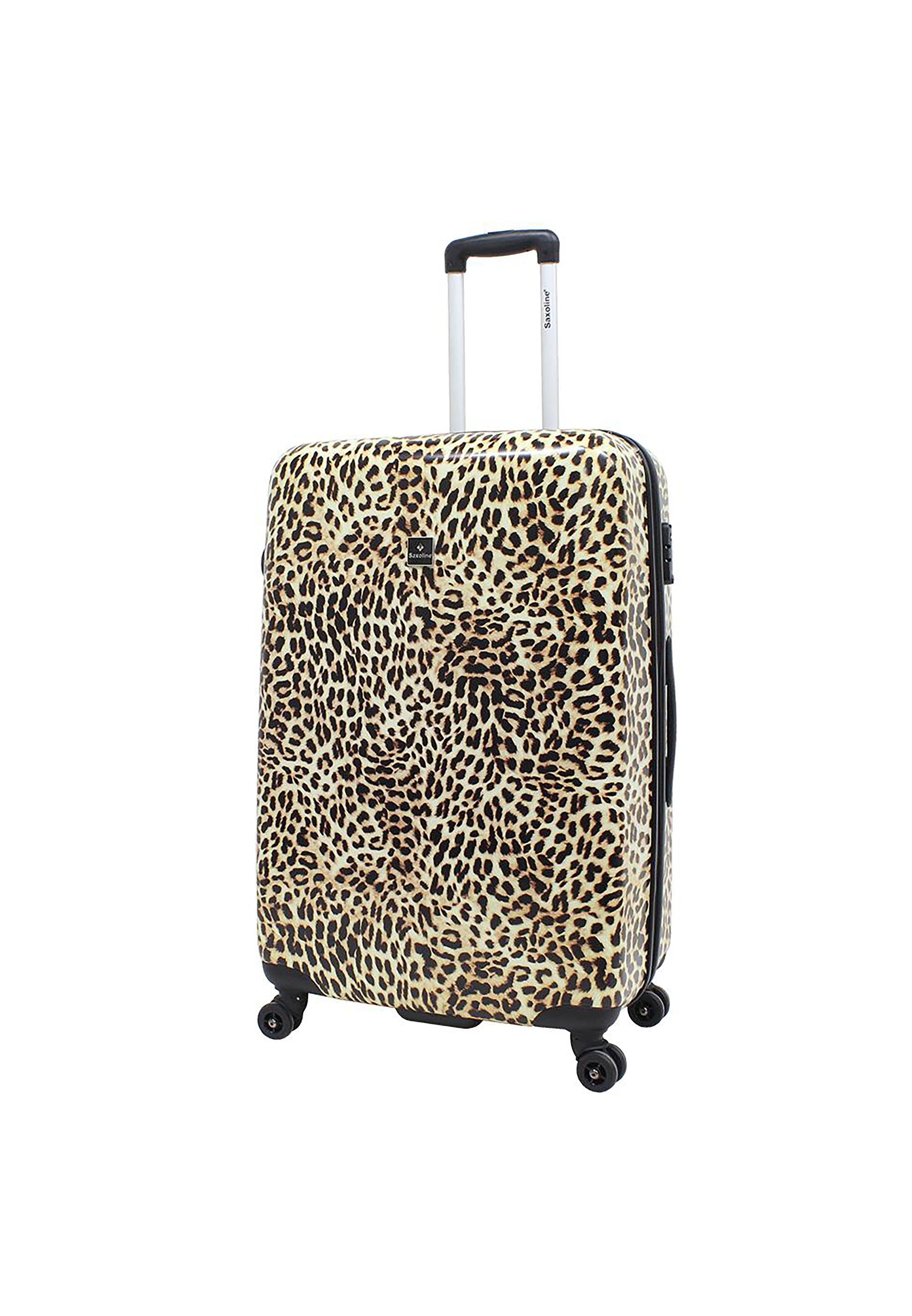 Saxoline Leopard Hard Suitcase / Trolley / Luggage - 76 cm - (Large)