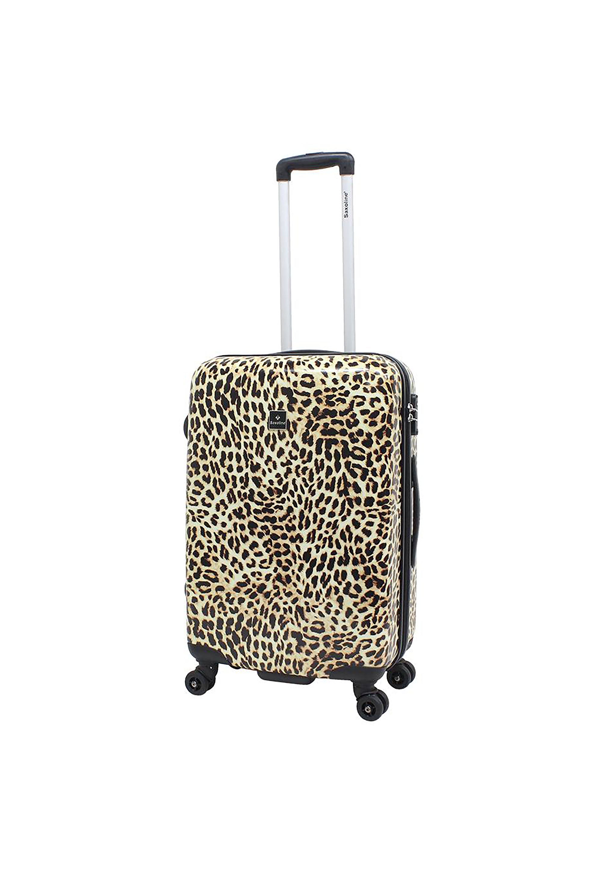 Saxoline Leopard Hard Suitcase / Trolley / Luggage - 67 cm - (Medium)