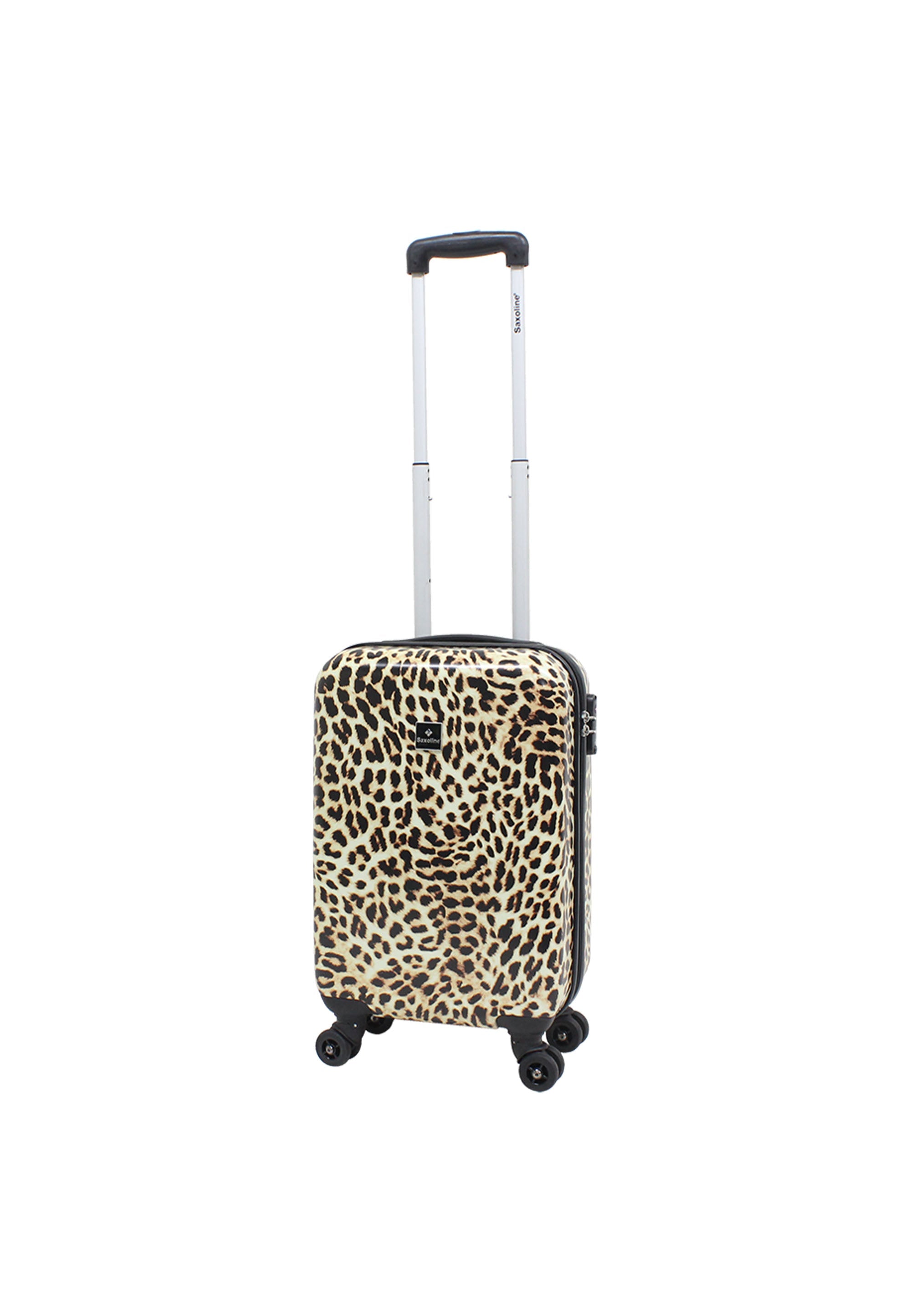 Saxoline Leopard Handluggage HardSuitcase / Trolley / Travel Suitcase - 55 cm - (Small)