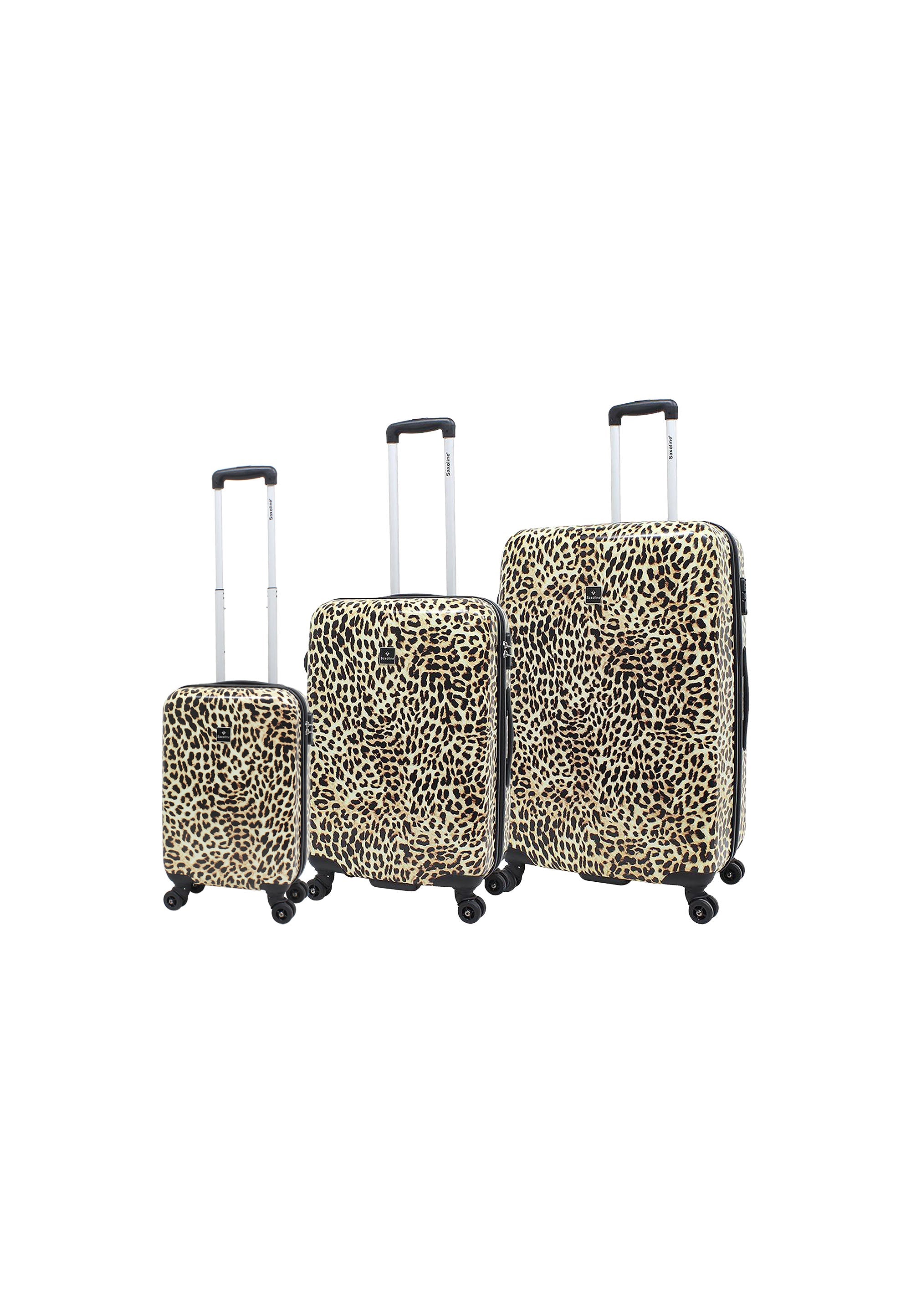 Saxoline Leopard Hard Suitcase set / Luggage set / Trolley set - (S/M/L)