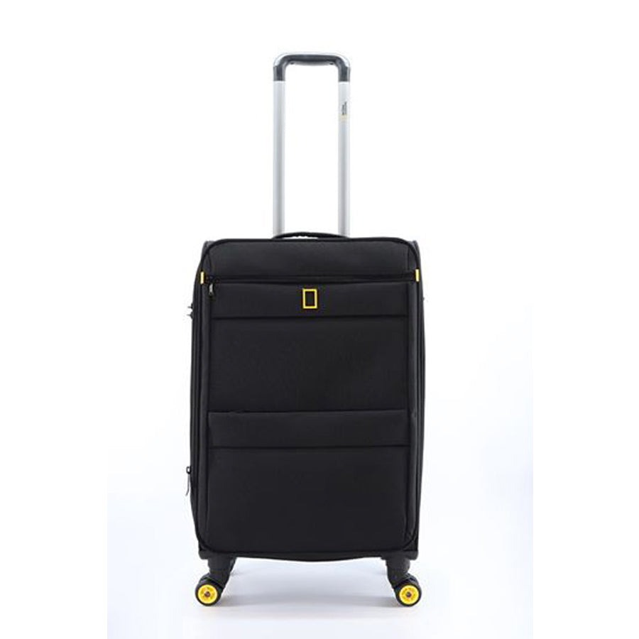 National Geographic Passage Soft Suitcase / Trolley / Travel Suitcase - 60cm (Medium) Black