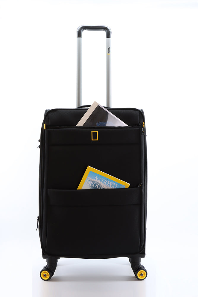 National Geographic Passage Soft Suitcase / Trolley / Travel Suitcase - 60cm (Medium) Black