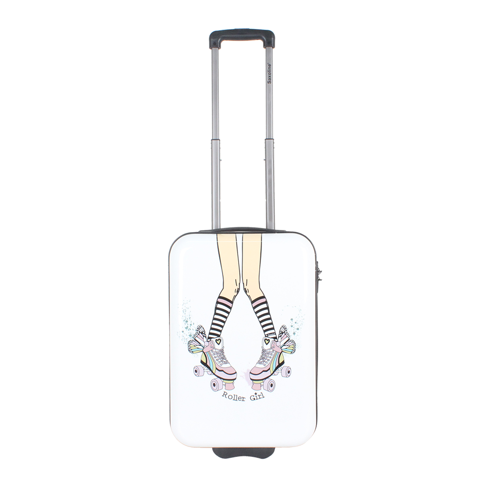 Saxoline Roller Girl Handluggage HardSuitcase / Trolley / Travel Suitcase - 55 cm - (Small)