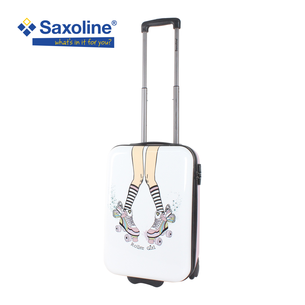 Saxoline Roller Girl Handluggage HardSuitcase / Trolley / Travel Suitcase - 55 cm - (Small)