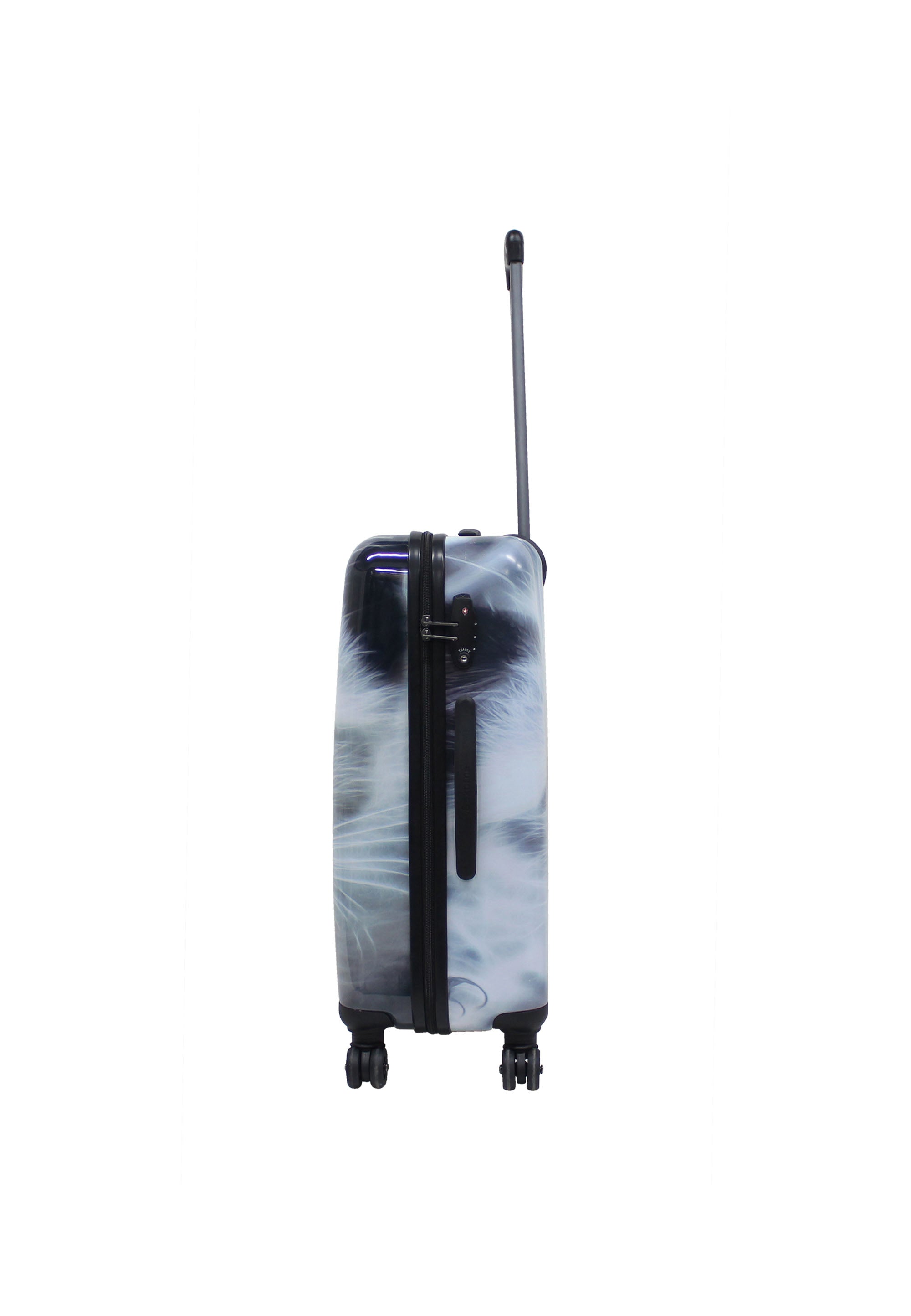 Saxoline White Cat Hard Suitcase / Trolley / Luggage - 67 cm - (Medium)