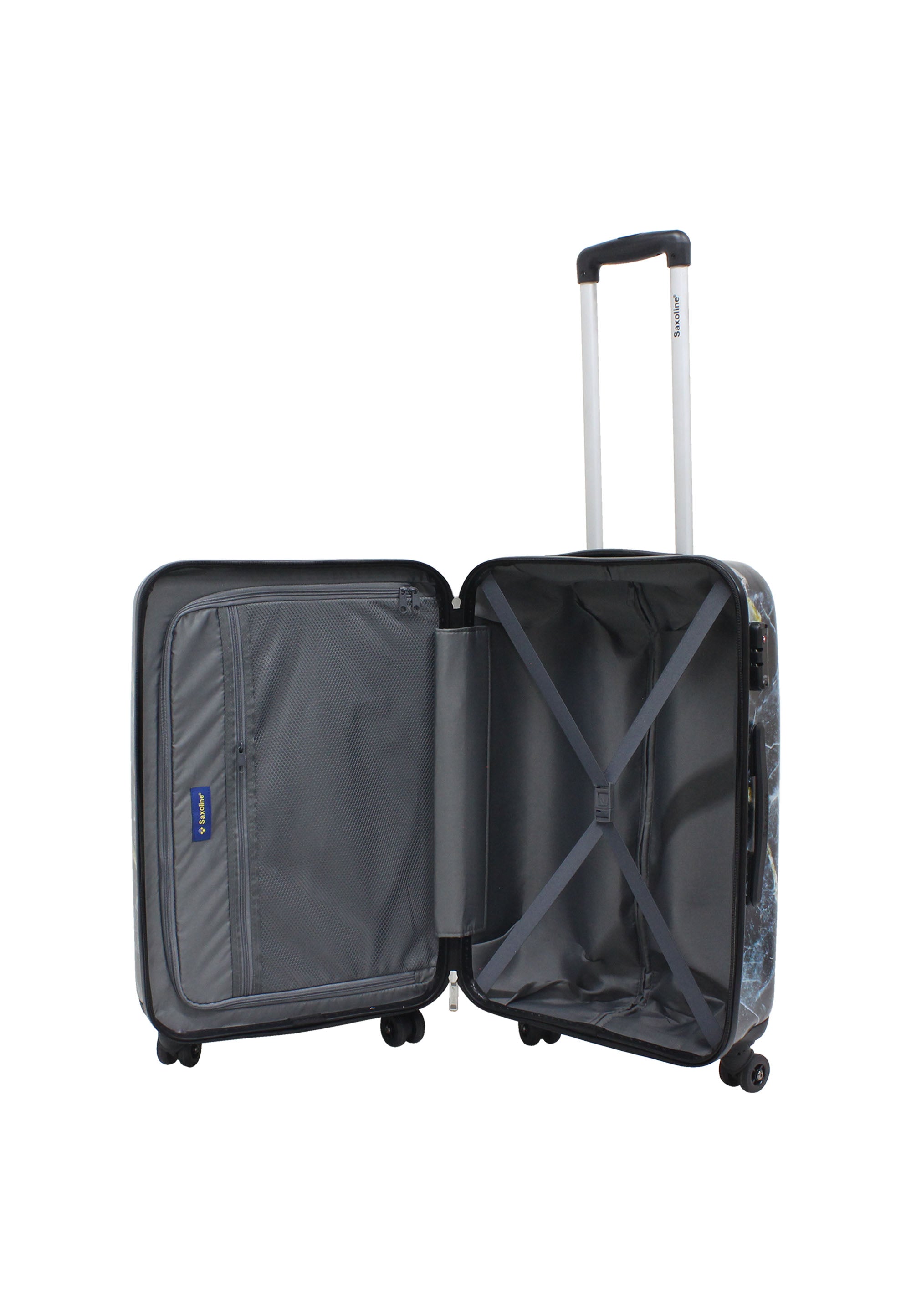 Saxoline Marble Hard Suitcase / Trolley / Luggage - 67 cm - (Medium)