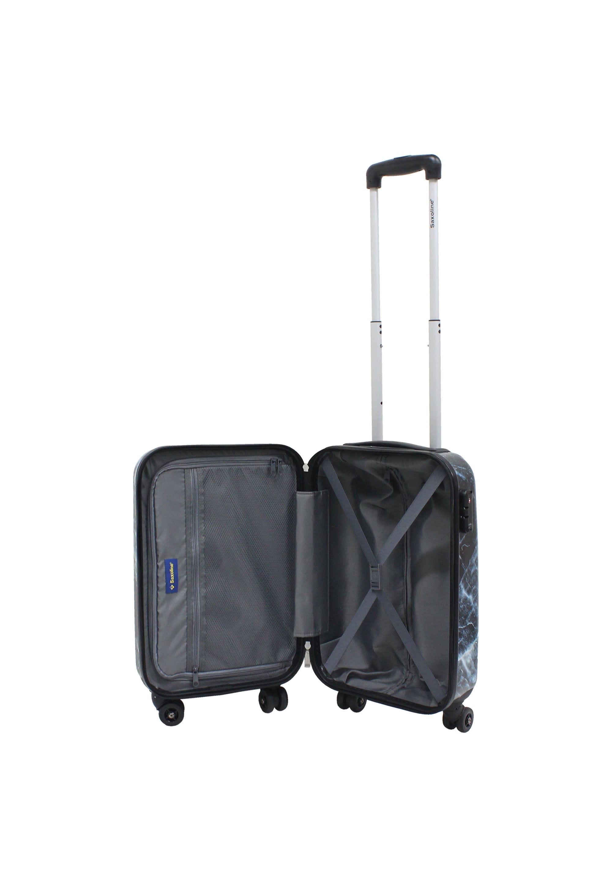 Saxoline Marble Hand Luggage Hard Suitcase / Trolley / Luggage - 55 cm - (Small)