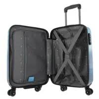Saxoline Color Strip Handluggage Hard Suitcase / Luggage / Trolley - 55 cm (Small)