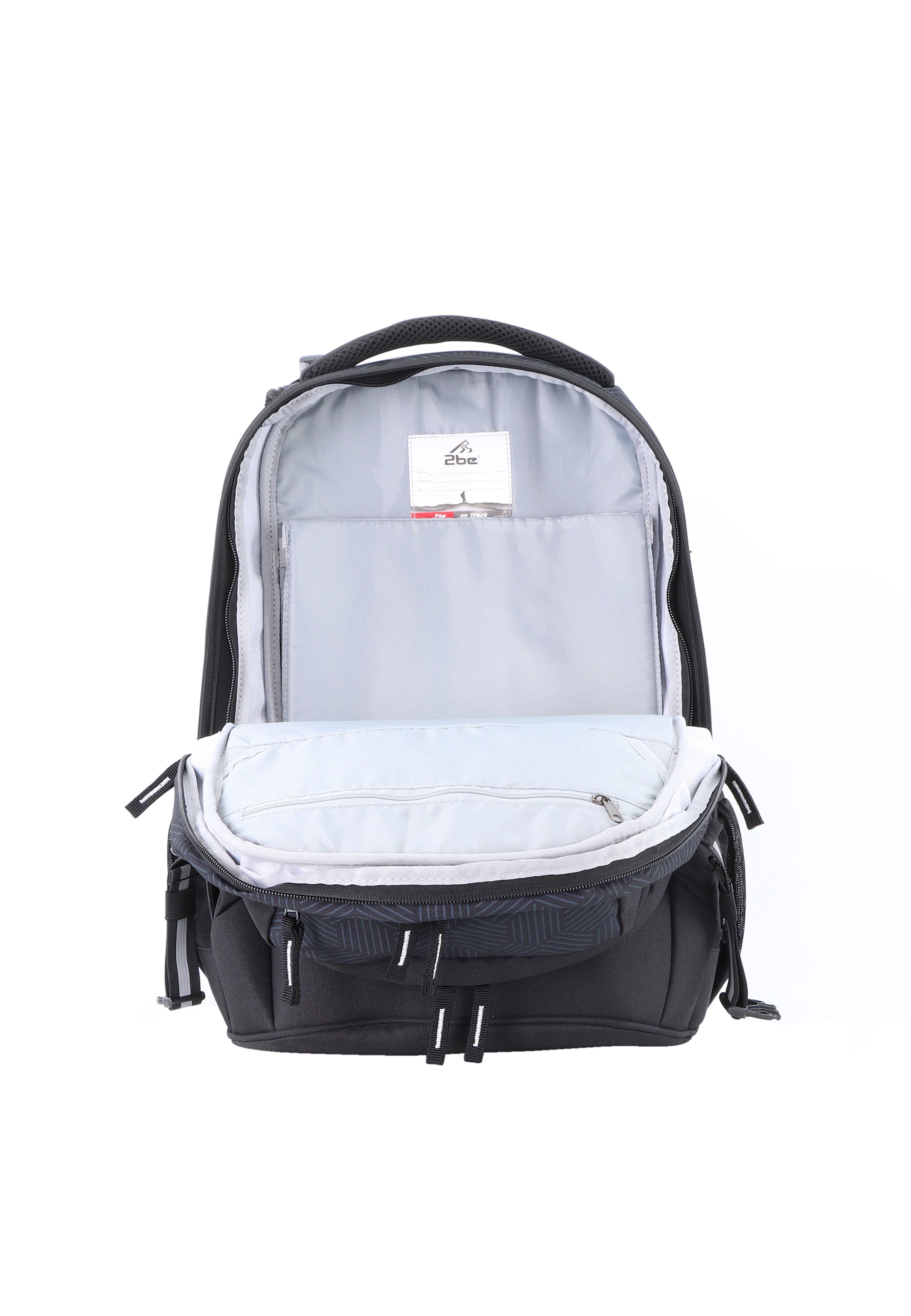 2be Backpack / School Backpack / Laptop Backpack Black-Grey